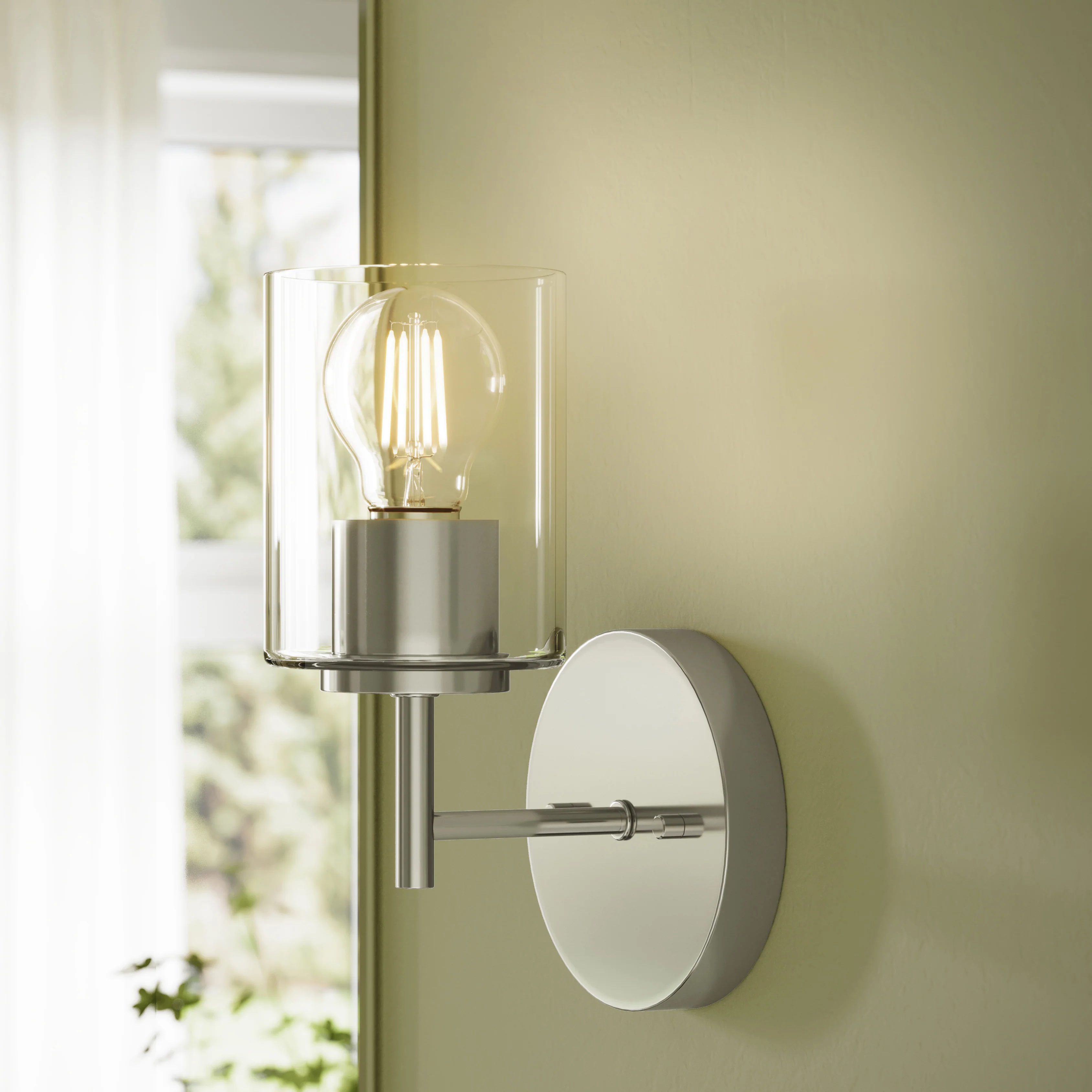 Replay Collection One-Light Bath & Vanity Light with Clear Glass Shade - Image 12