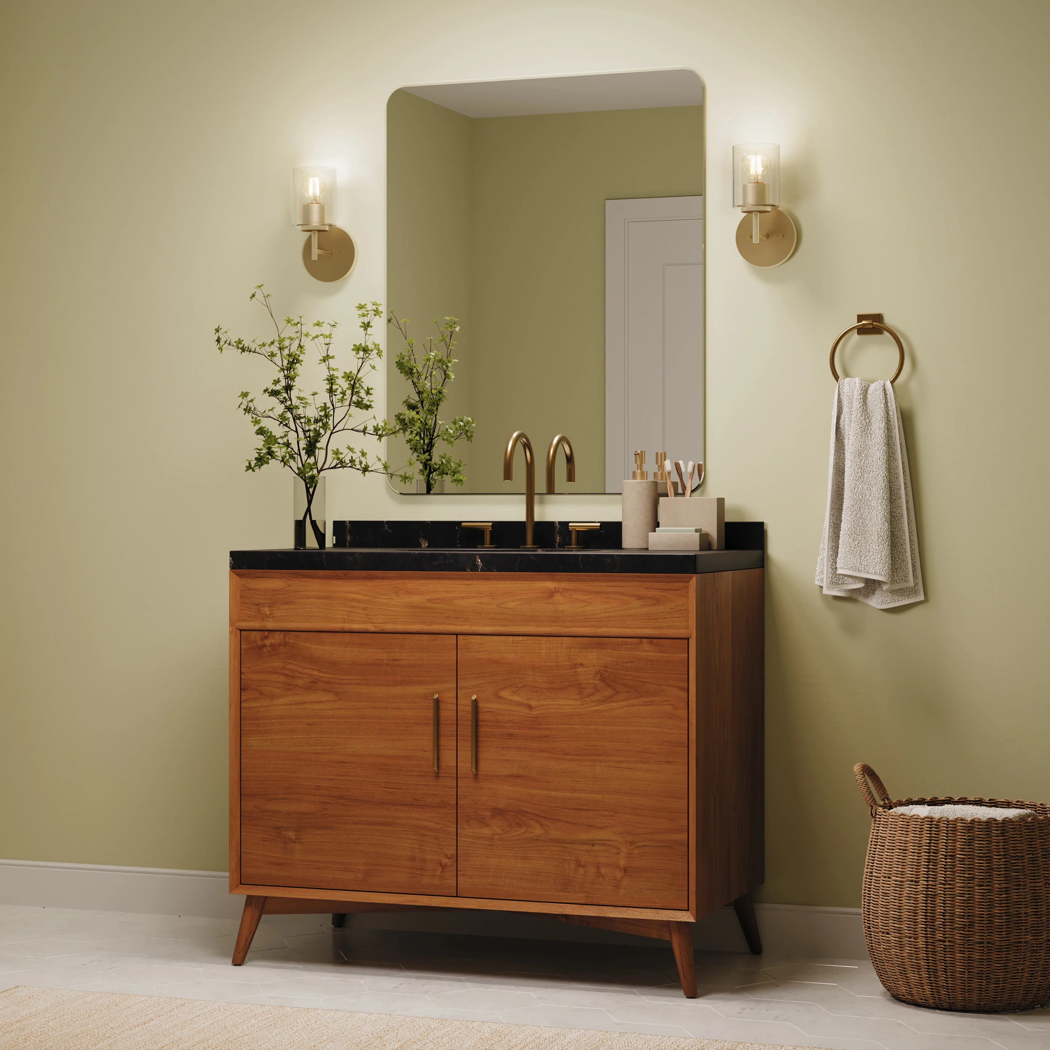 Replay Collection One-Light Bath & Vanity Light with Clear Glass Shade - Image 20
