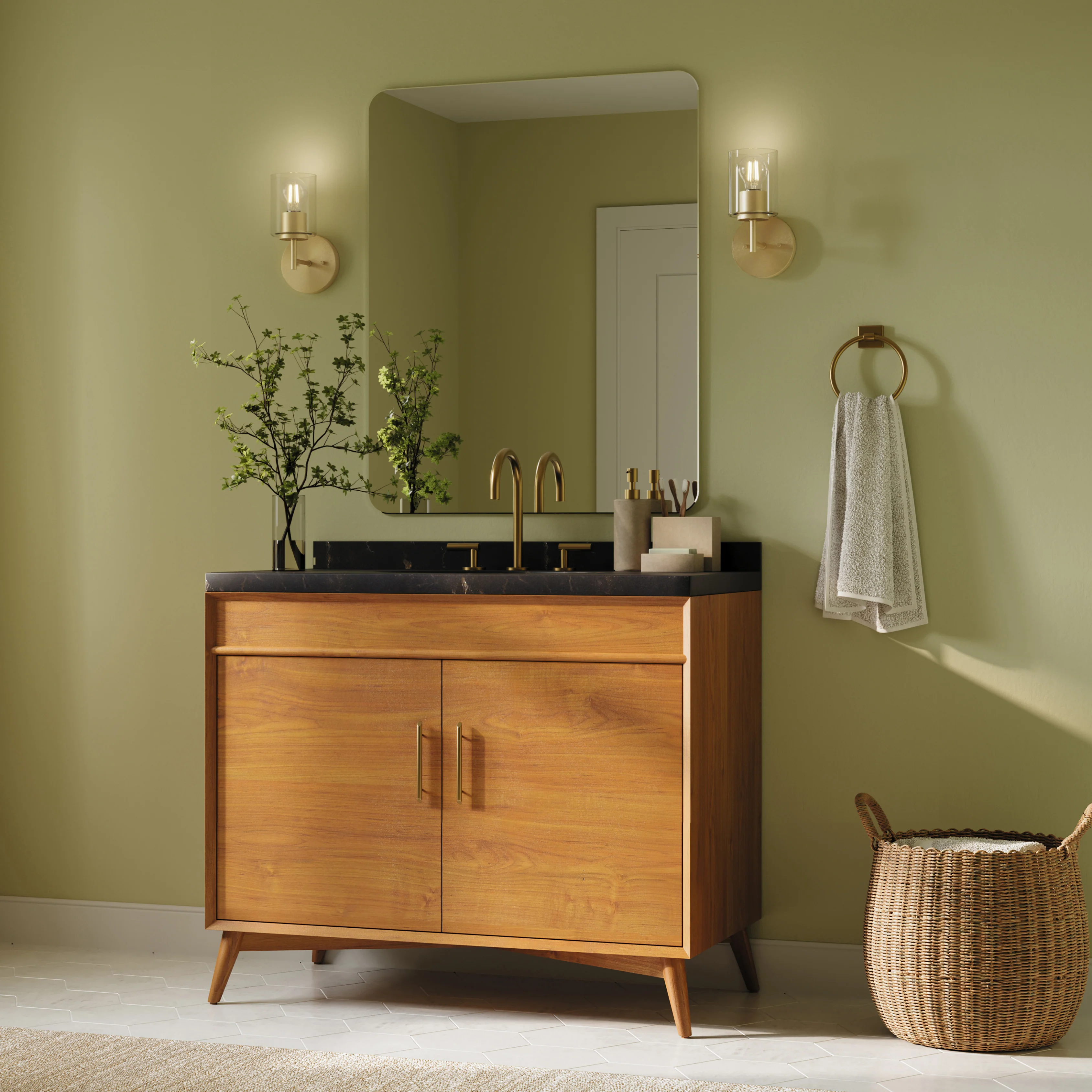 Replay Collection One-Light Bath & Vanity Light with Clear Glass Shade - Image 22