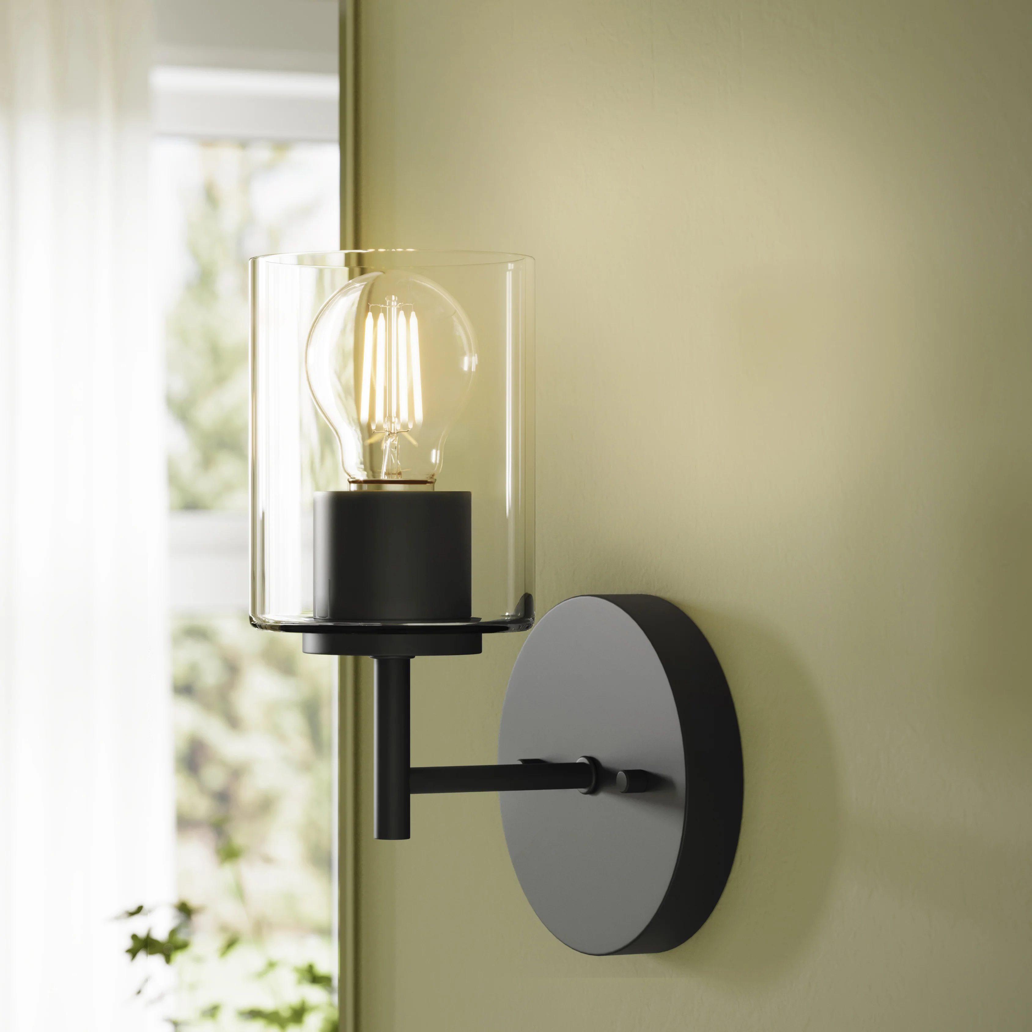 Replay Collection One-Light Bath & Vanity Light with Clear Glass Shade - Image 3