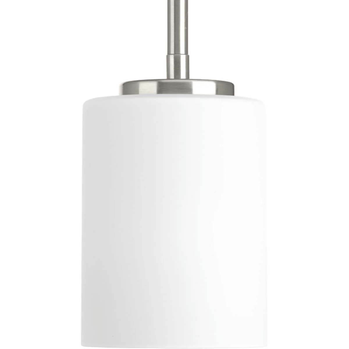 Replay Collection One-Light Etched White Glass Mini-Pendant Light - Image 2