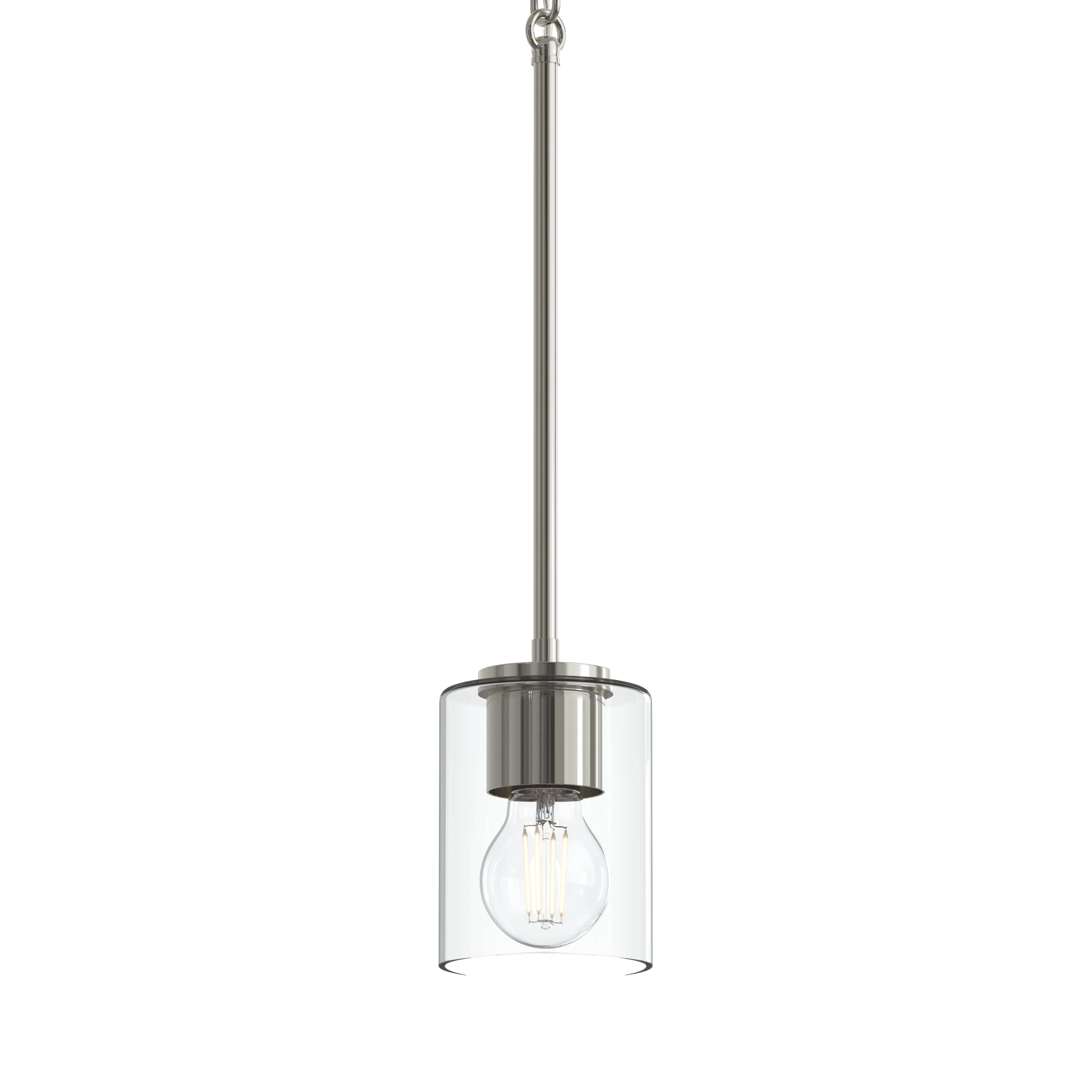 Replay Collection One-Light Pendant Light with Clear Glass Shade - Image 13