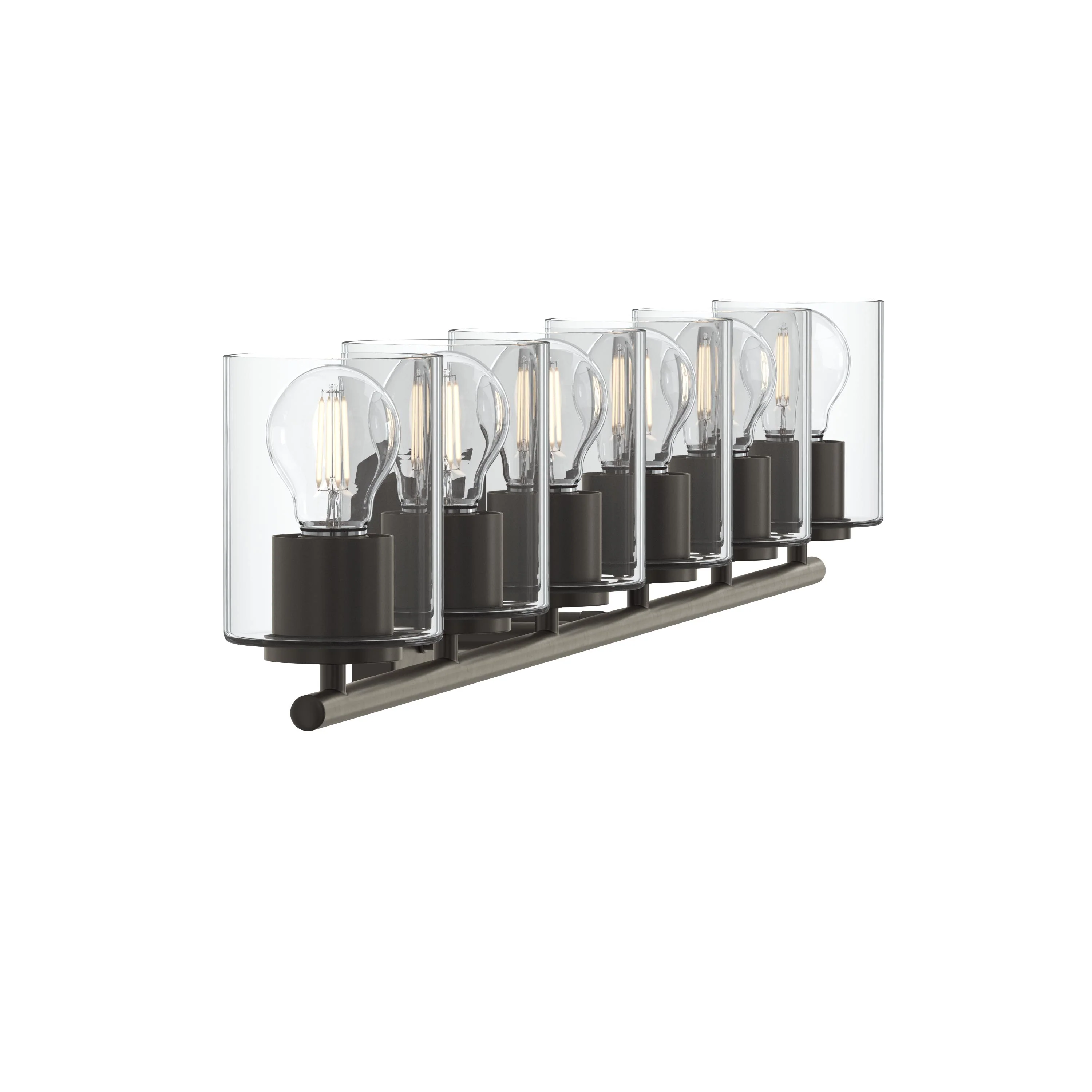 Replay Collection Six-Light Bath & Vanity Light with Clear Glass Shades - Image 16