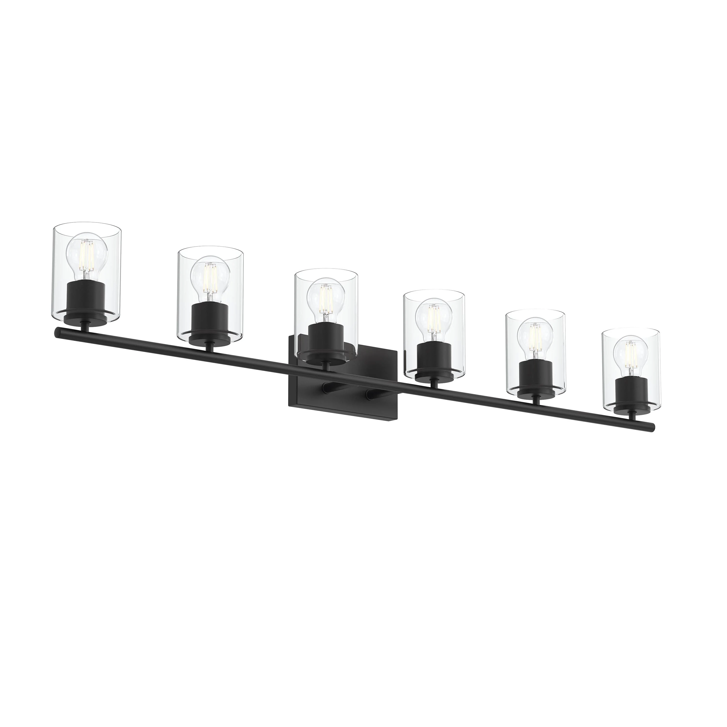 Replay Collection Six-Light Bath & Vanity Light with Clear Glass Shades - Image 19