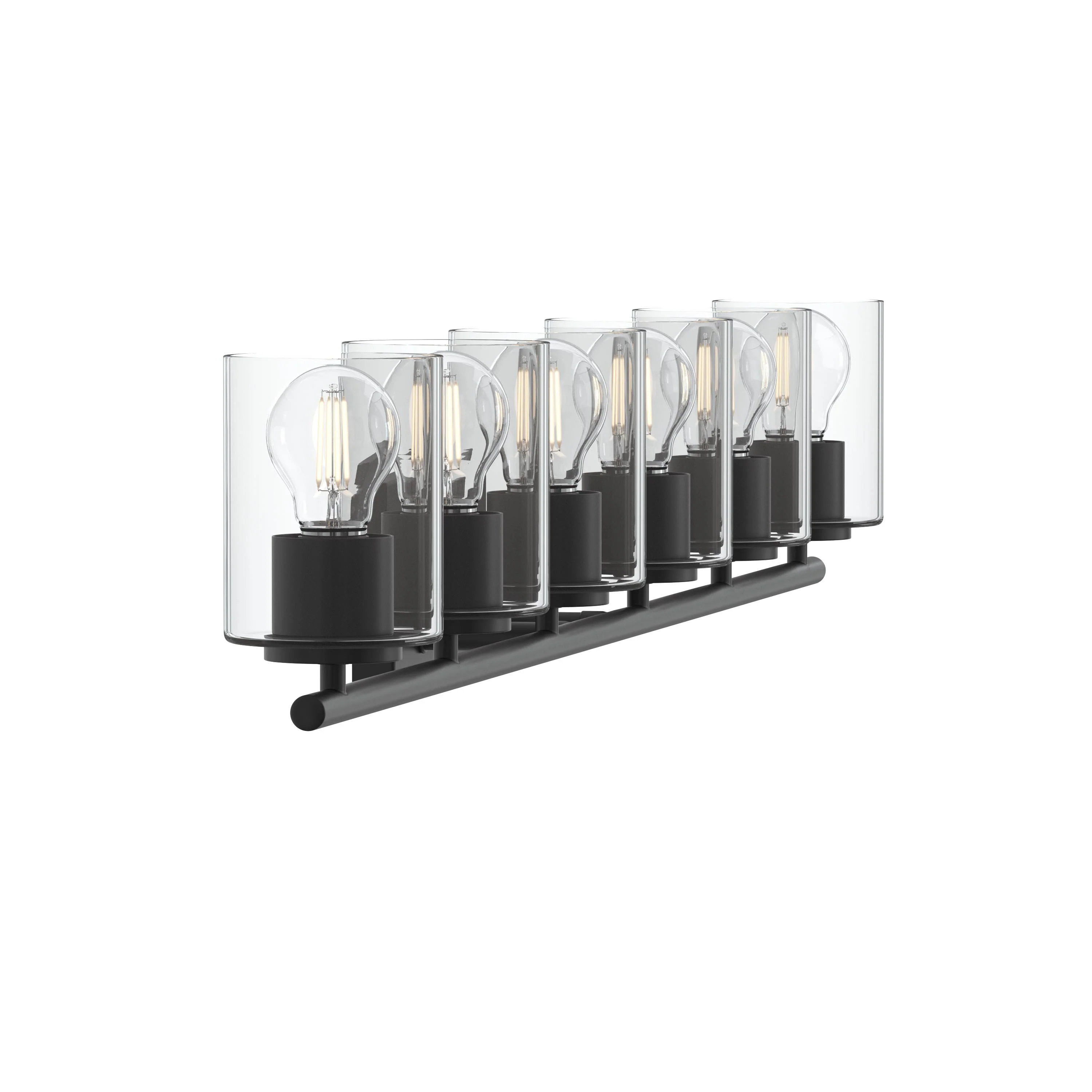 Replay Collection Six-Light Bath & Vanity Light with Clear Glass Shades - Image 25