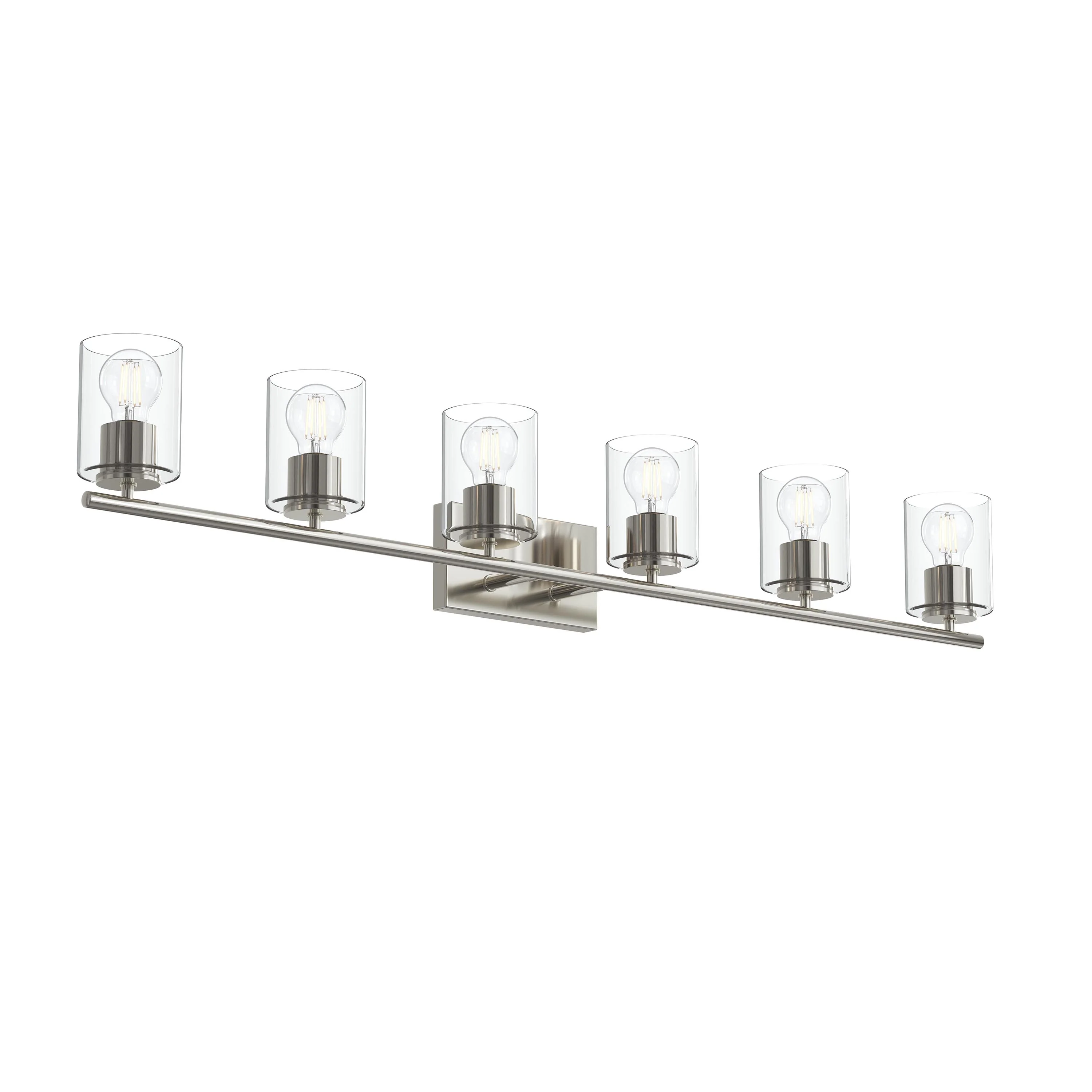Replay Collection Six-Light Bath & Vanity Light with Clear Glass Shades - Image 28