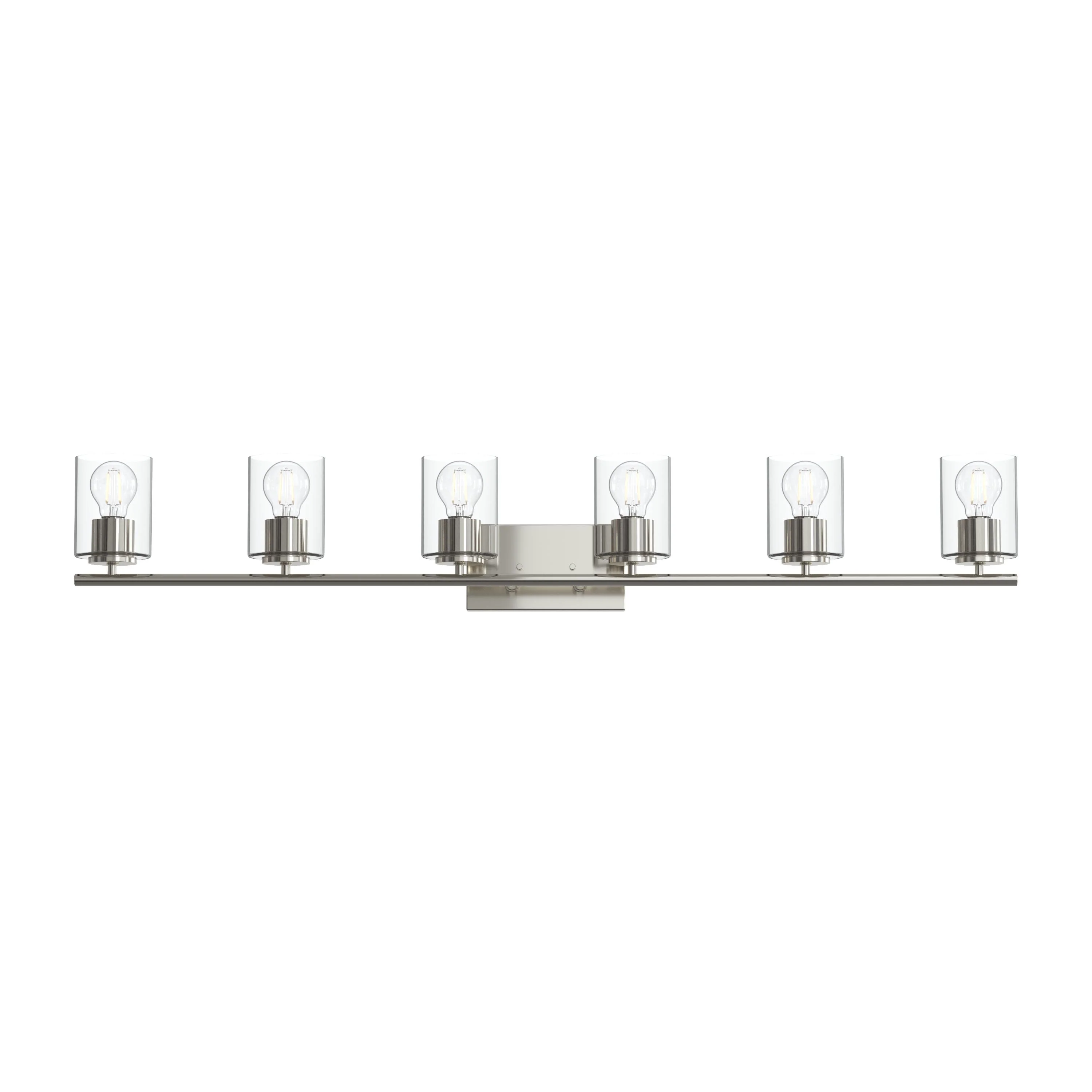 Replay Collection Six-Light Bath & Vanity Light with Clear Glass Shades - Image 34
