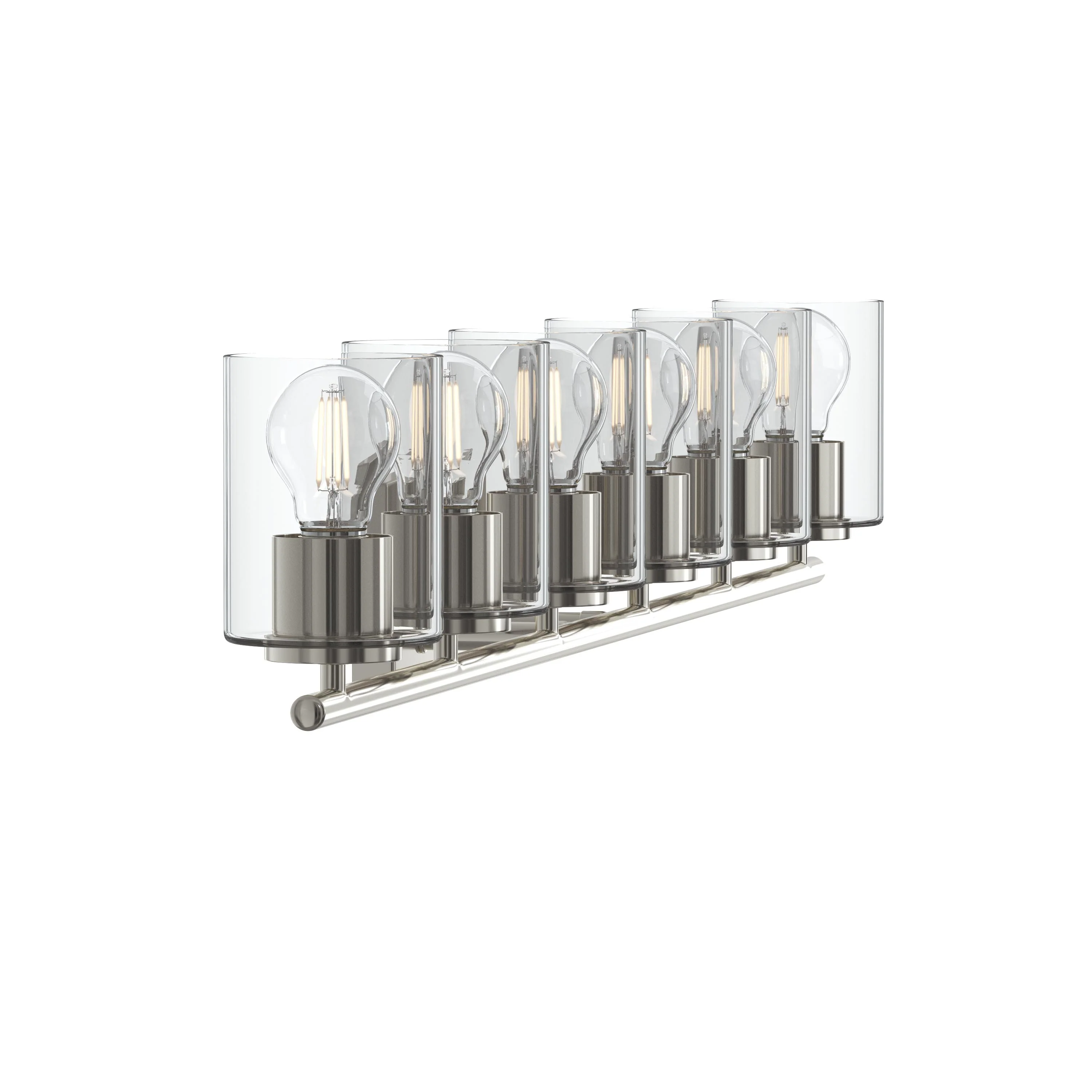 Replay Collection Six-Light Bath & Vanity Light with Clear Glass Shades - Image 37