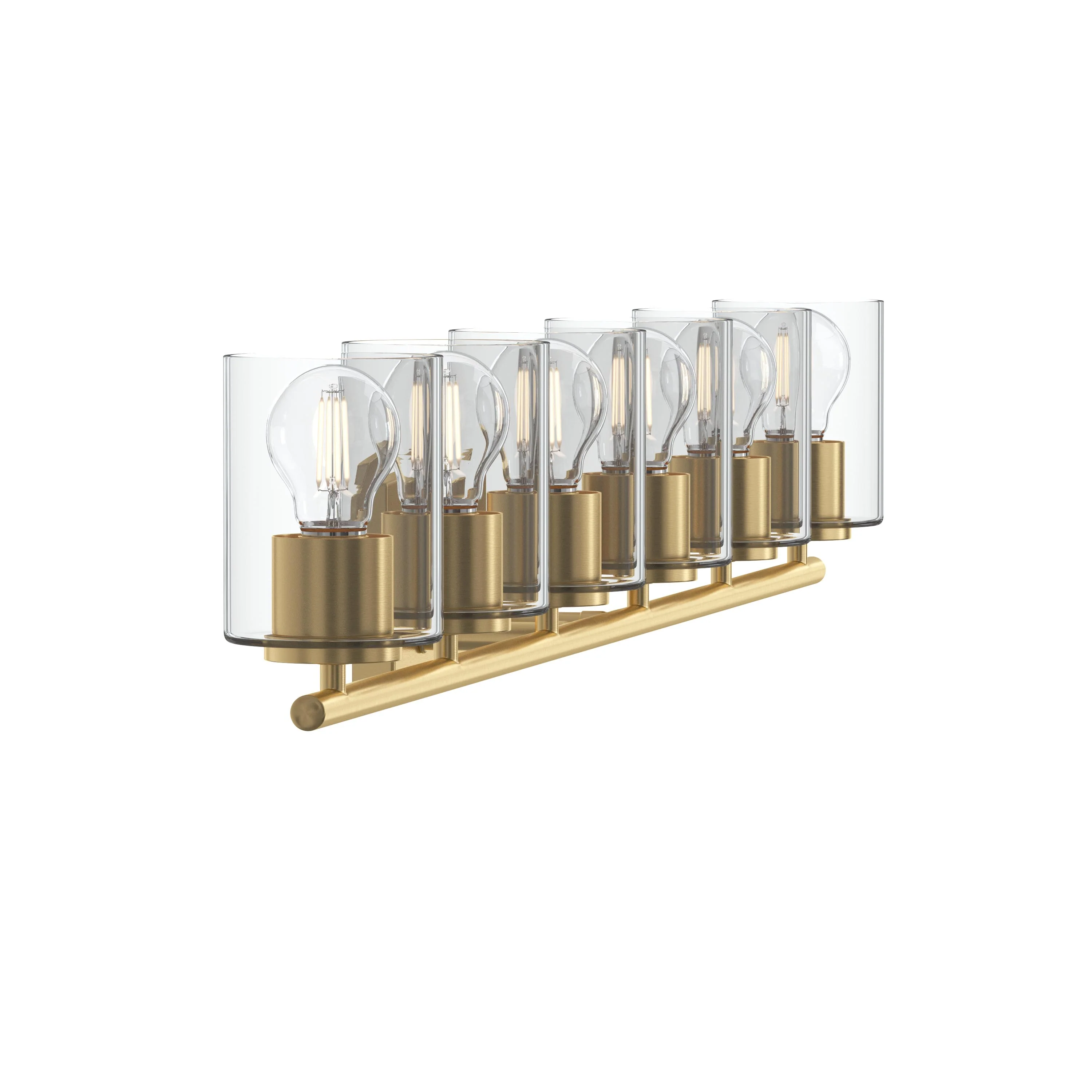 Replay Collection Six-Light Bath & Vanity Light with Clear Glass Shades - Image 42