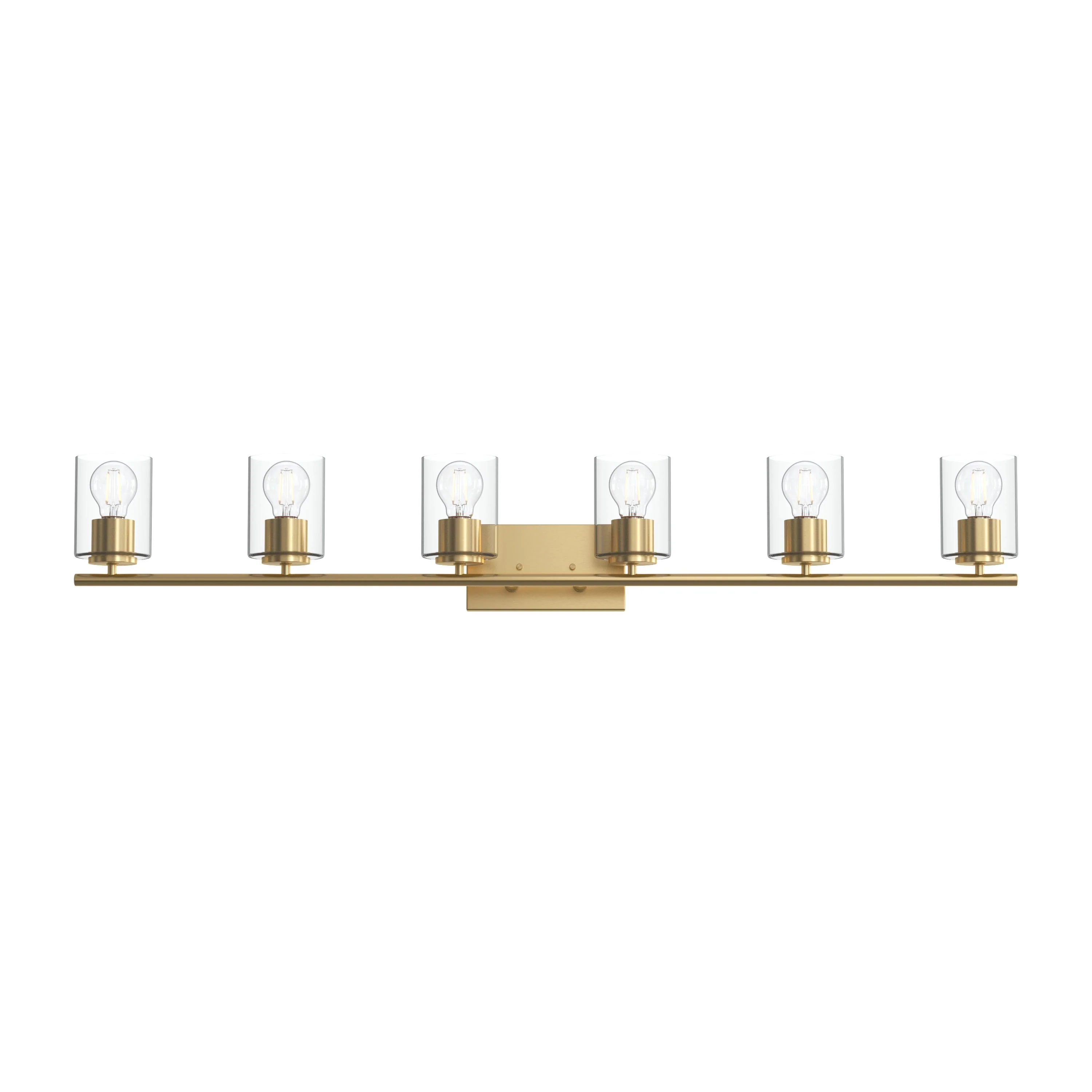 Replay Collection Six-Light Bath & Vanity Light with Clear Glass Shades - Image 43
