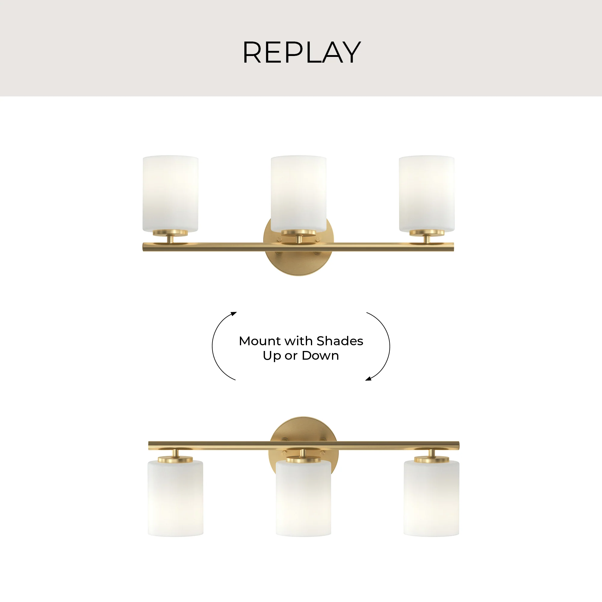 Replay Collection Three-Light Bath & Vanity - Image 16