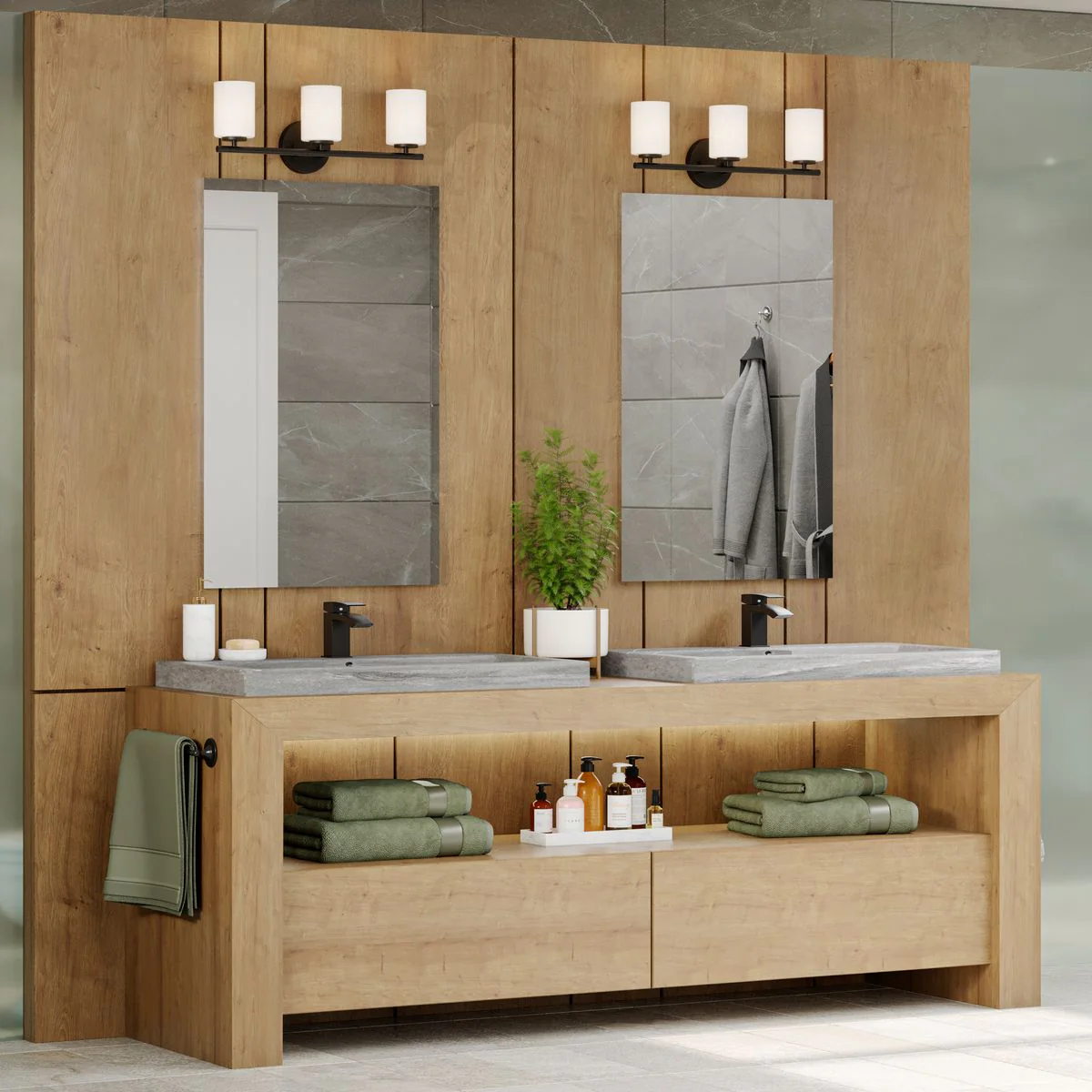 Replay Collection Three-Light Bath & Vanity - Image 8