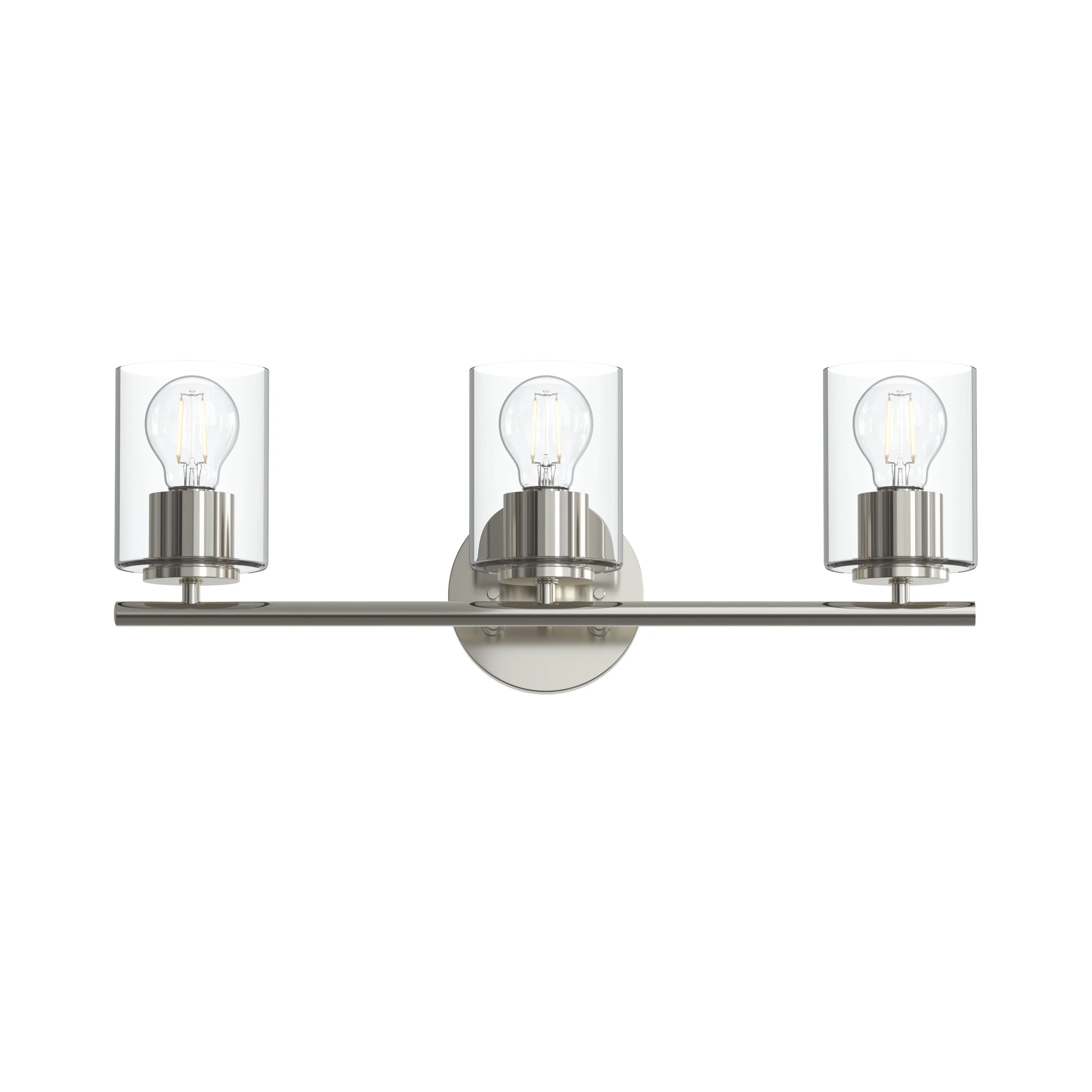 Replay Collection Three-Light Bath & Vanity Light with Clear Glass Shades - Image 16