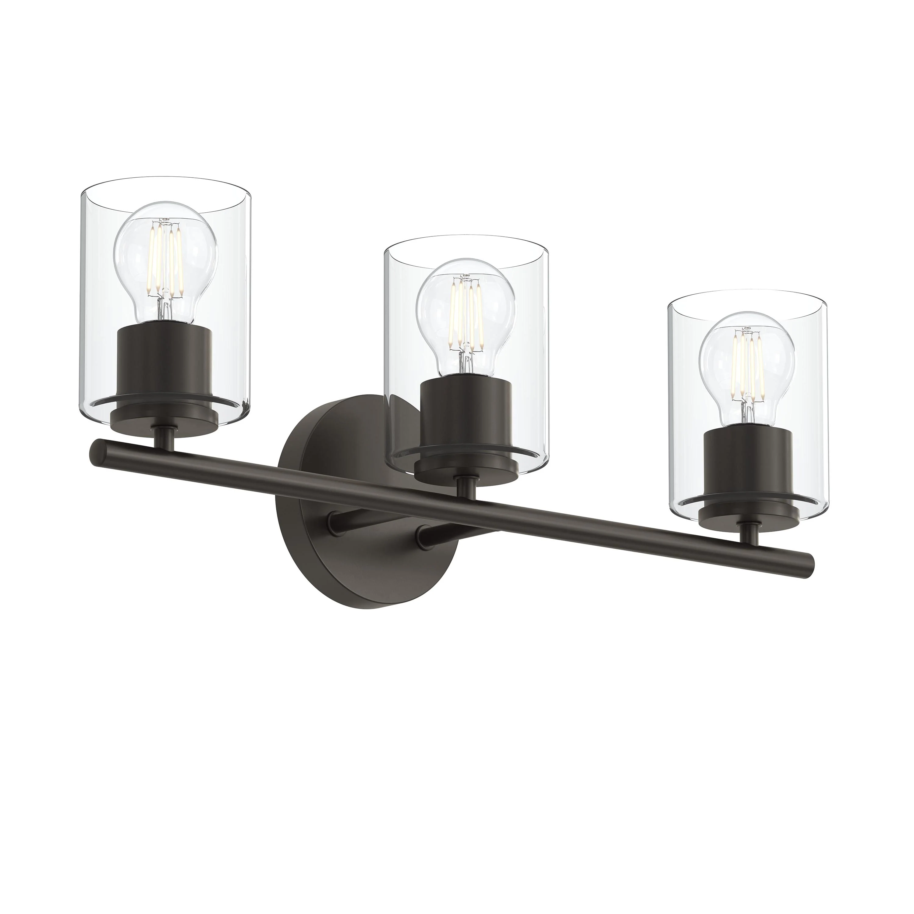 Replay Collection Three-Light Bath & Vanity Light with Clear Glass Shades - Image 19