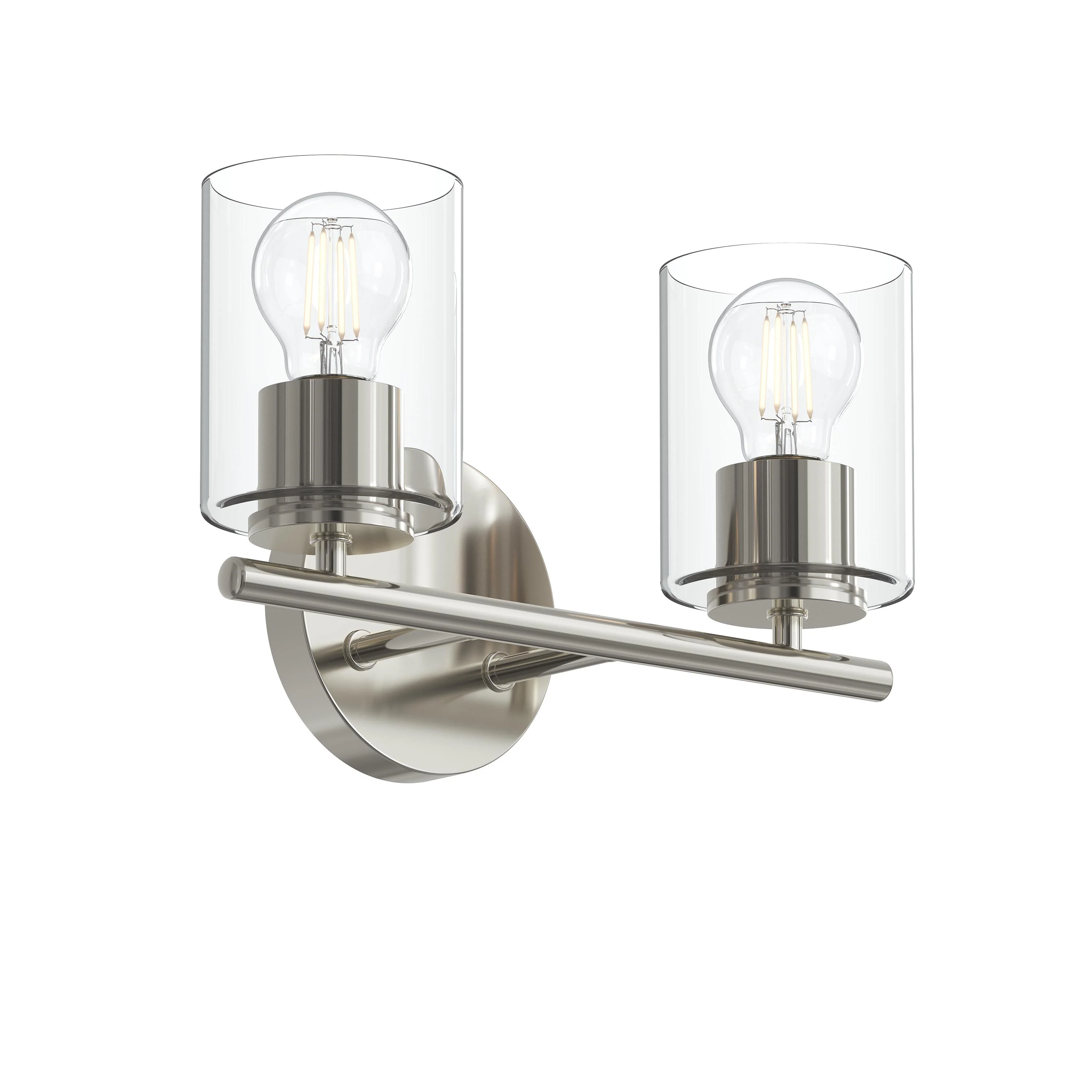 Replay Collection Two-Light Bath & Vanity Light with Clear Glass Shades - Image 10