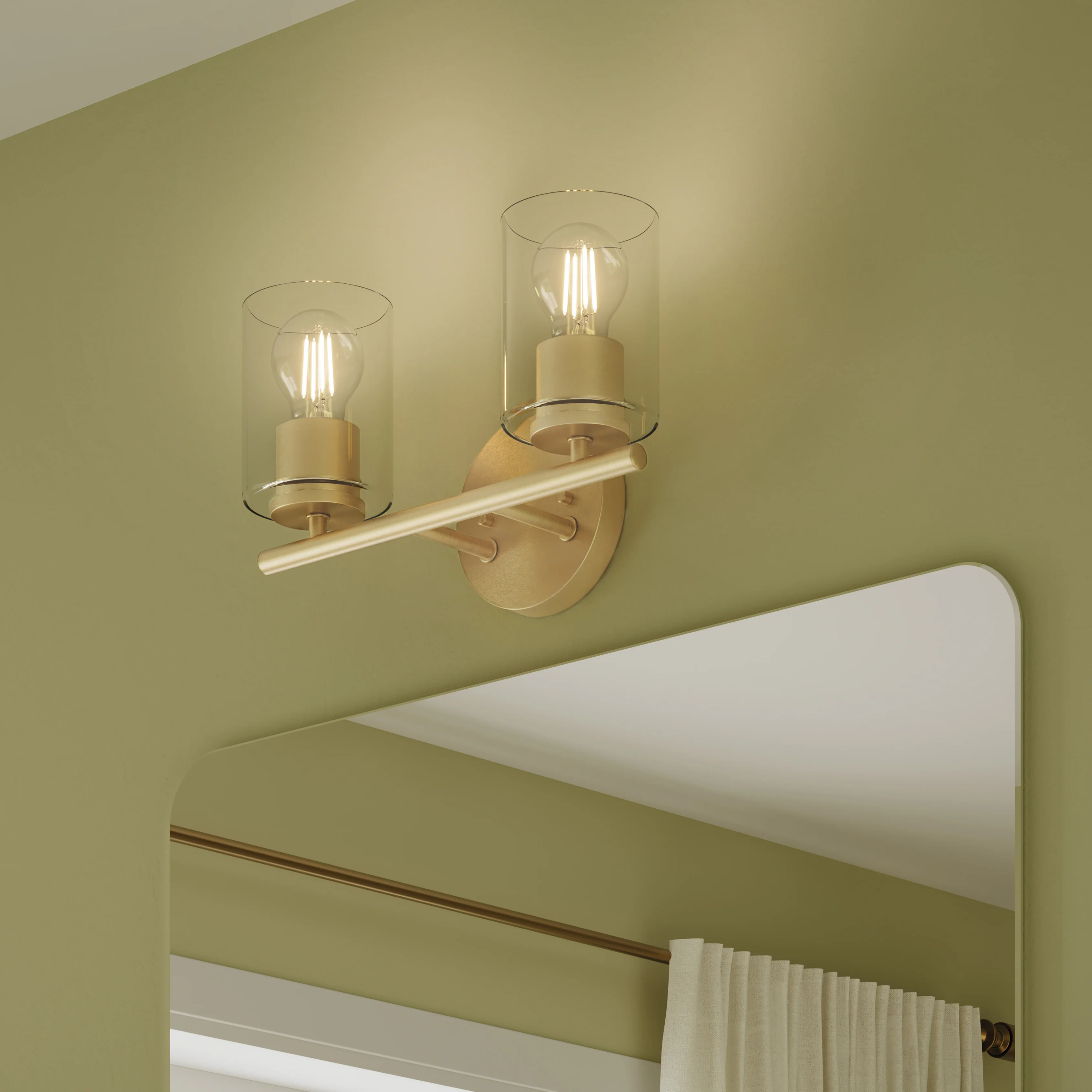 Replay Collection Two-Light Bath & Vanity Light with Clear Glass Shades - Image 39