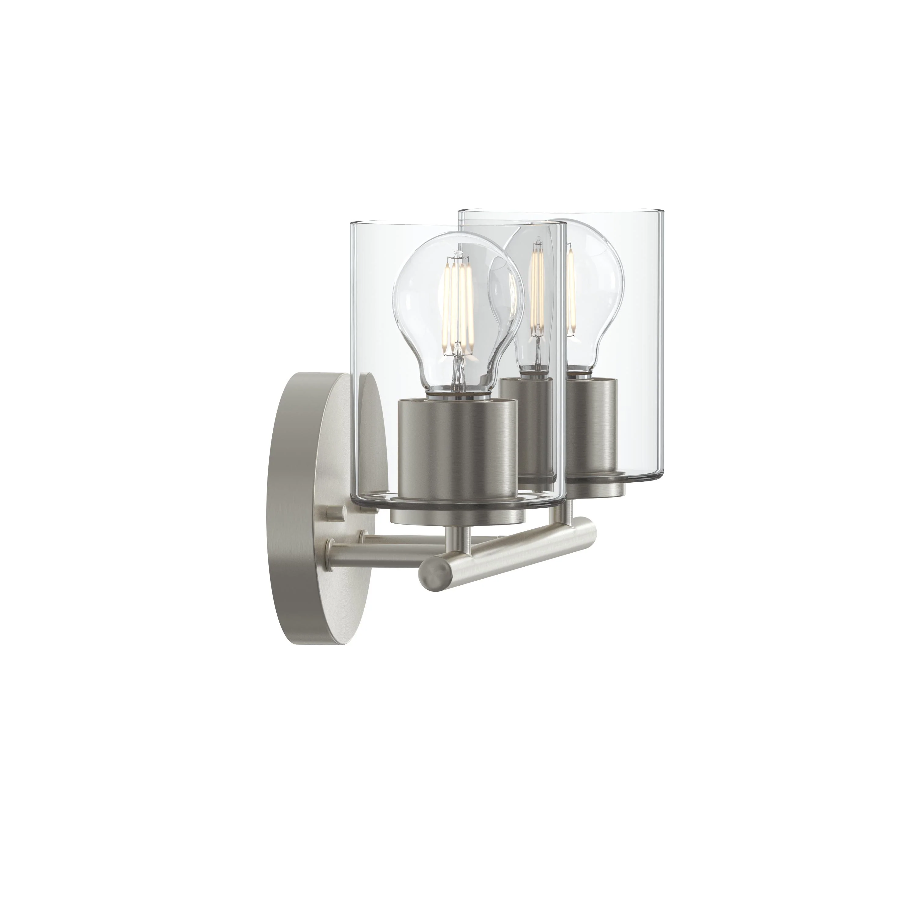 Replay Collection Two-Light Bath & Vanity Light with Clear Glass Shades - Image 7