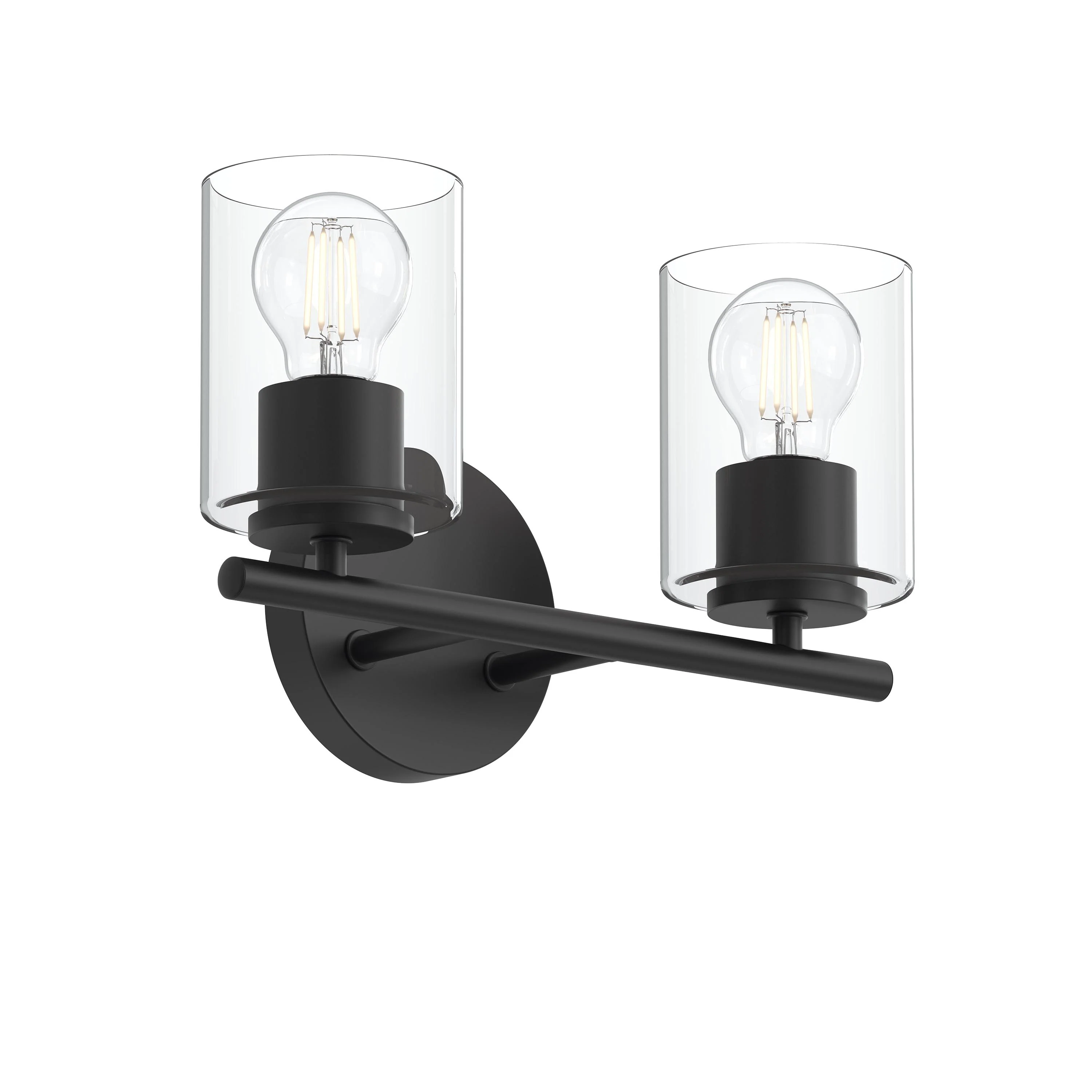 Replay Collection Two-Light Bath & Vanity Light with Clear Glass Shades - Image 9