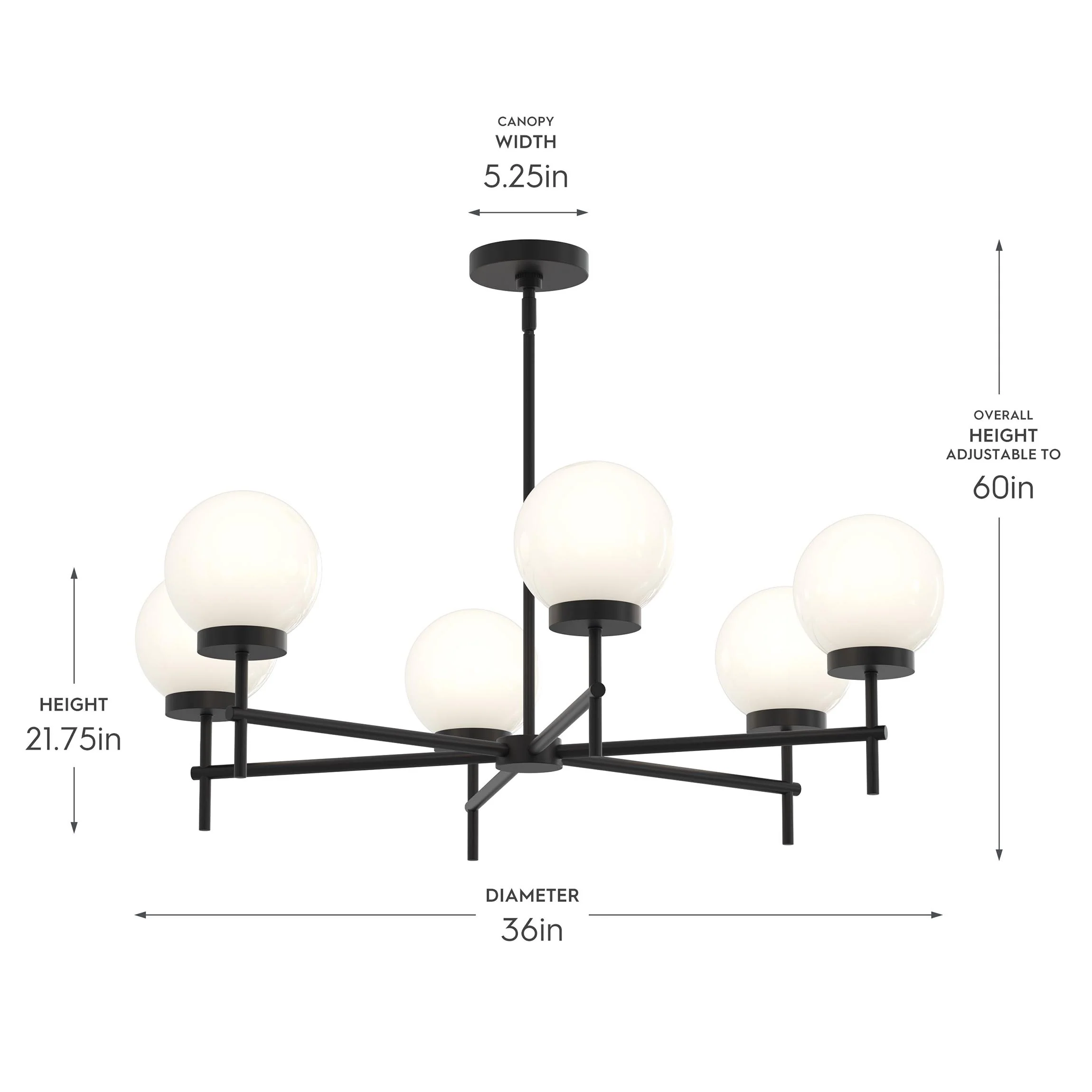 Rigsby Six-Light Medium Chandelier - Image 3