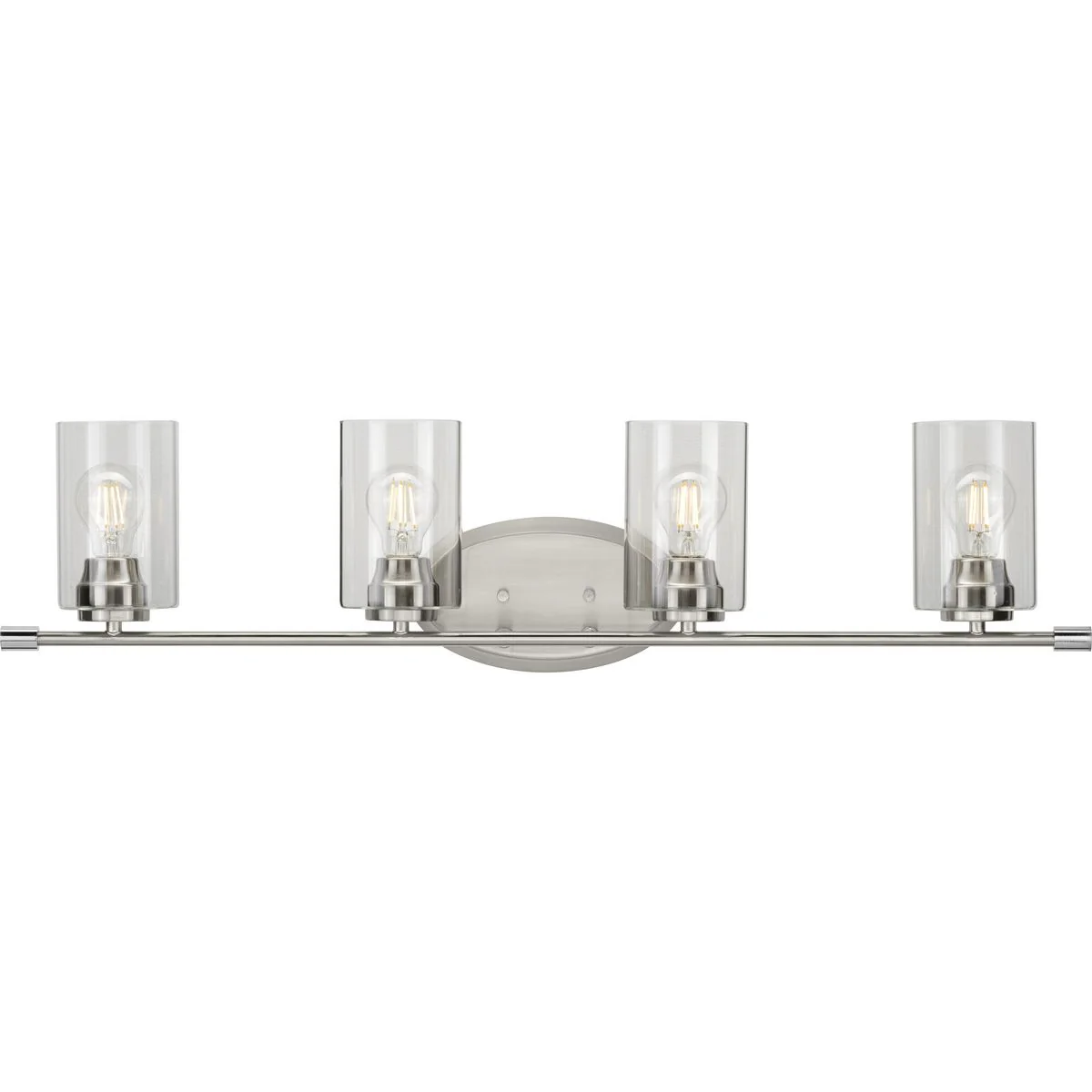 Riley Collection Four-Light Clear Glass Bath Vanity Light - Image 2