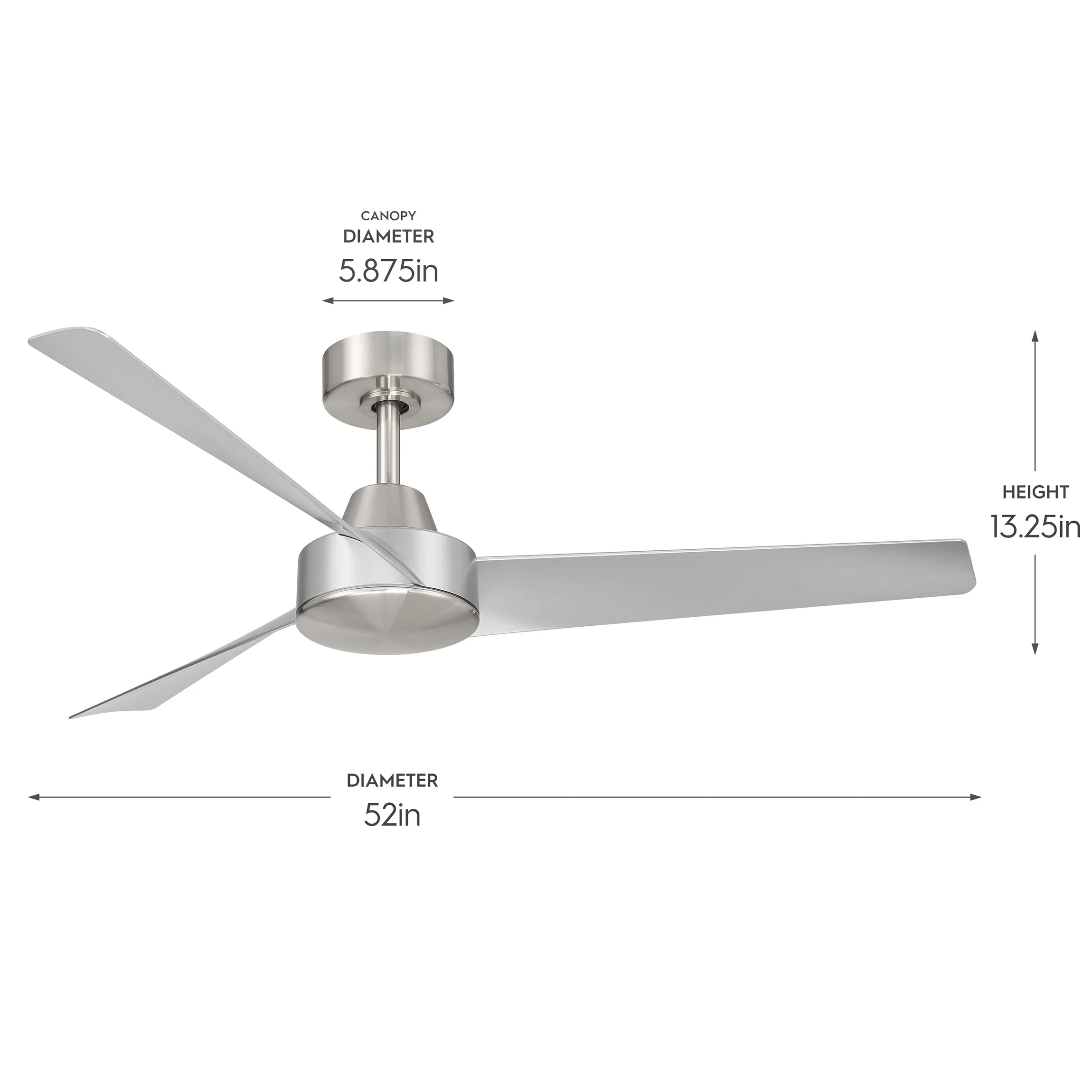 Rizo Collection 52-in. Three Blade Modern Ceiling Fan - Image 13