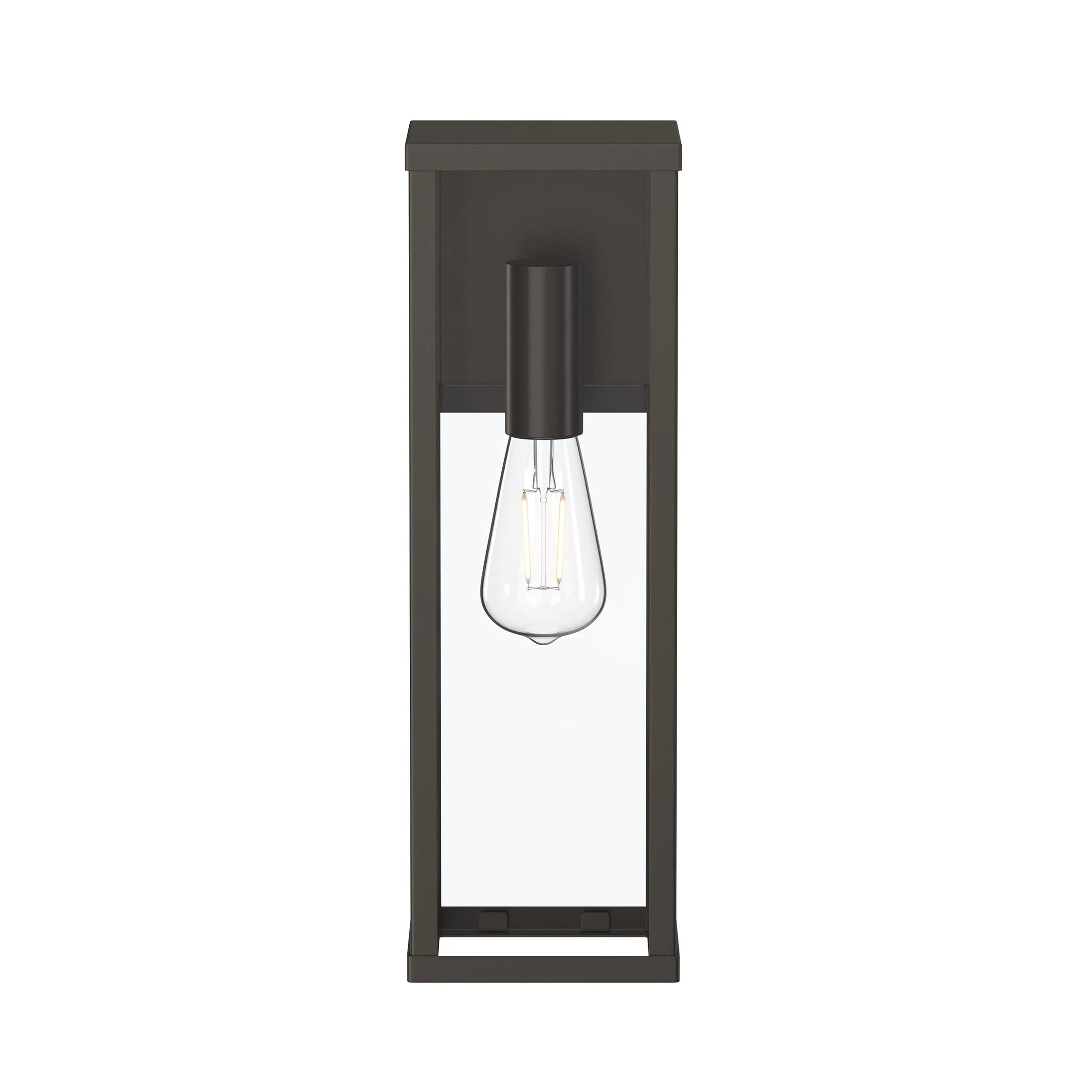 Ryle One-Light Large Wall Lantern with Clear Glass Panels - Image 13