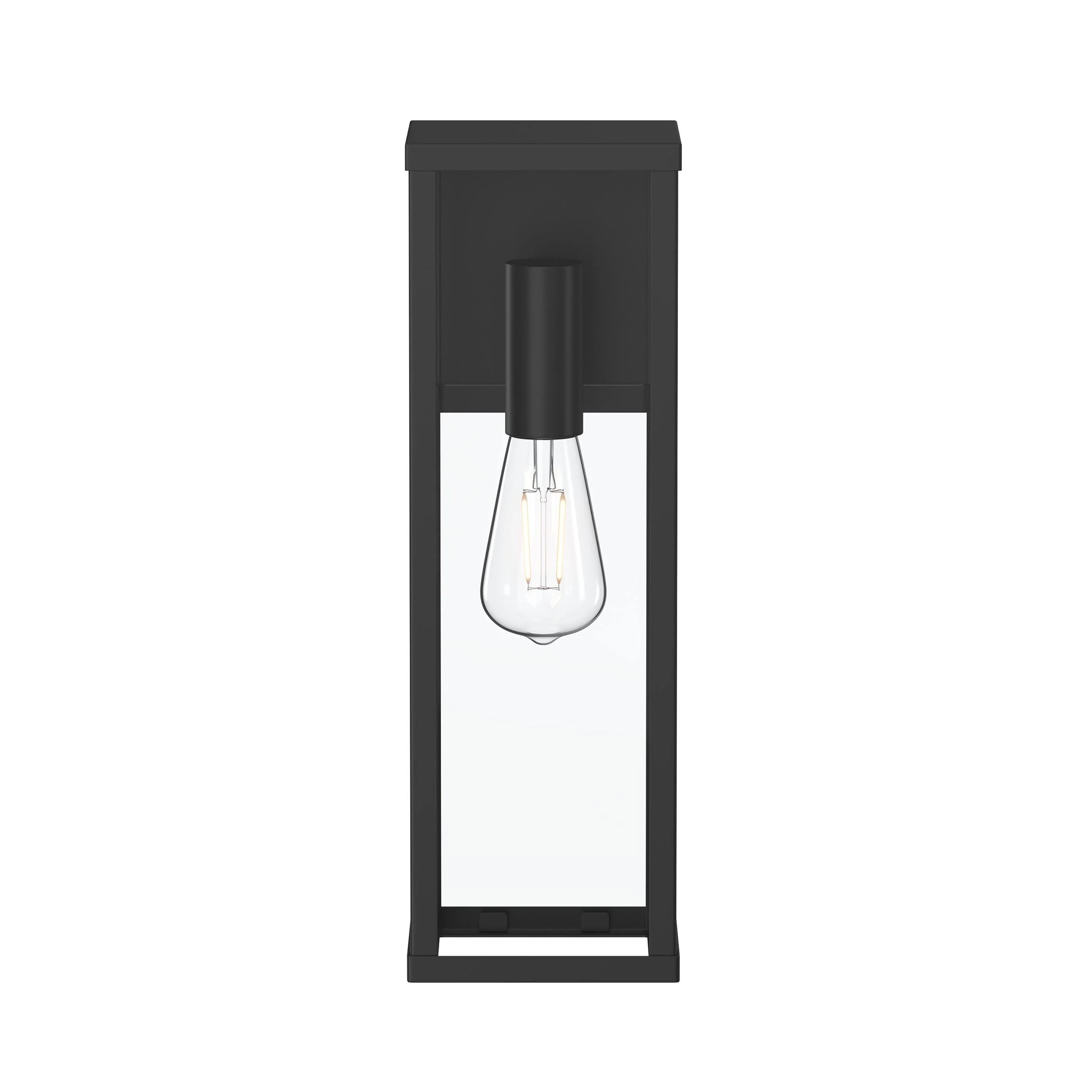 Ryle One-Light Large Wall Lantern with Clear Glass Panels - Image 6