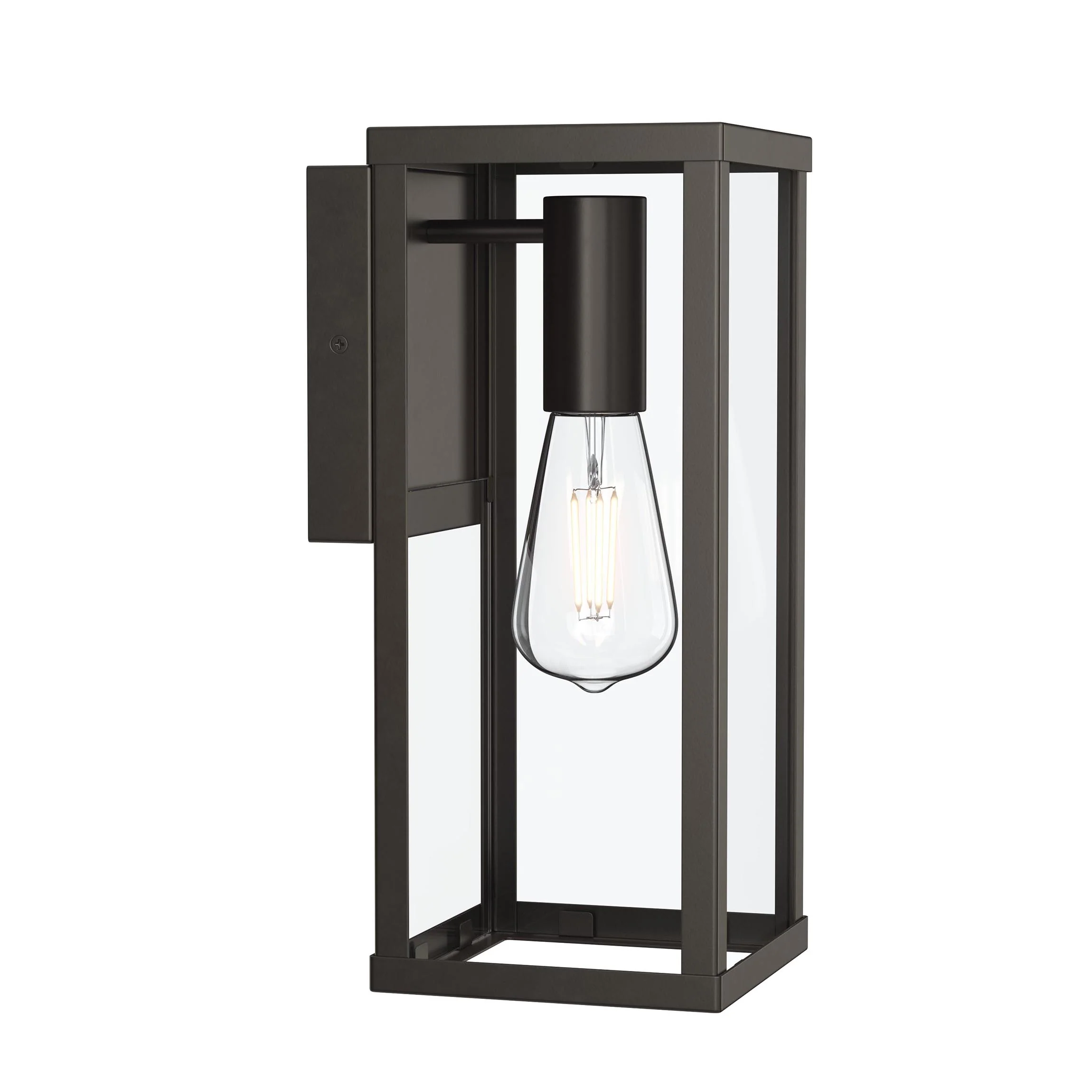 Ryle One-Light  Medium Wall Lantern with Clear Glass Panels - Image 14