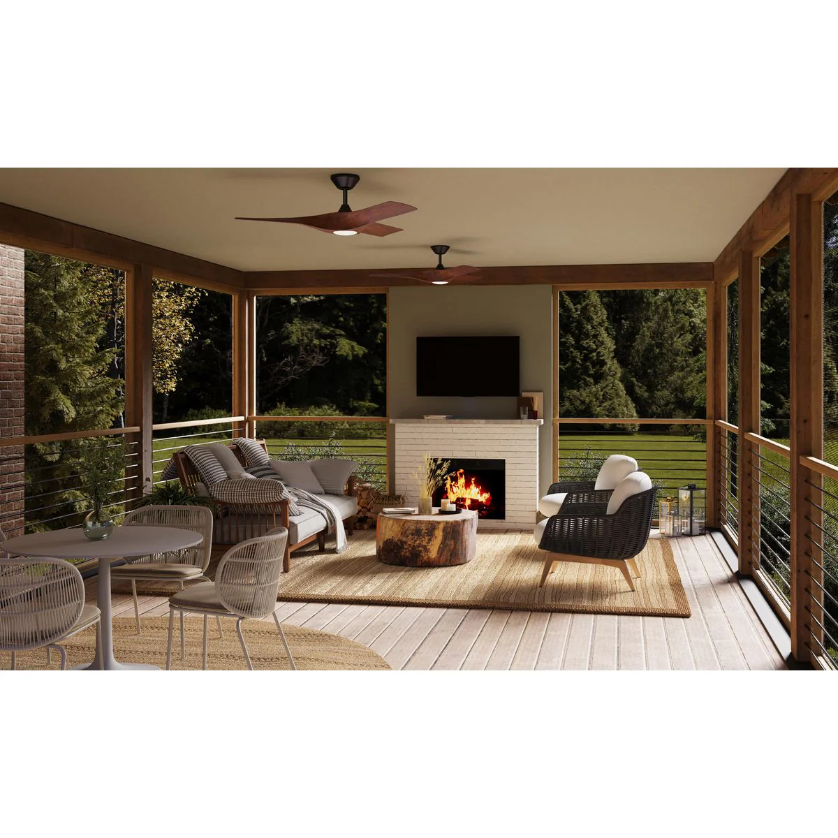 Ryne Collection 52" 3-Blade LED Indoor/Outdoor DC Ceiling Fan - Image 8