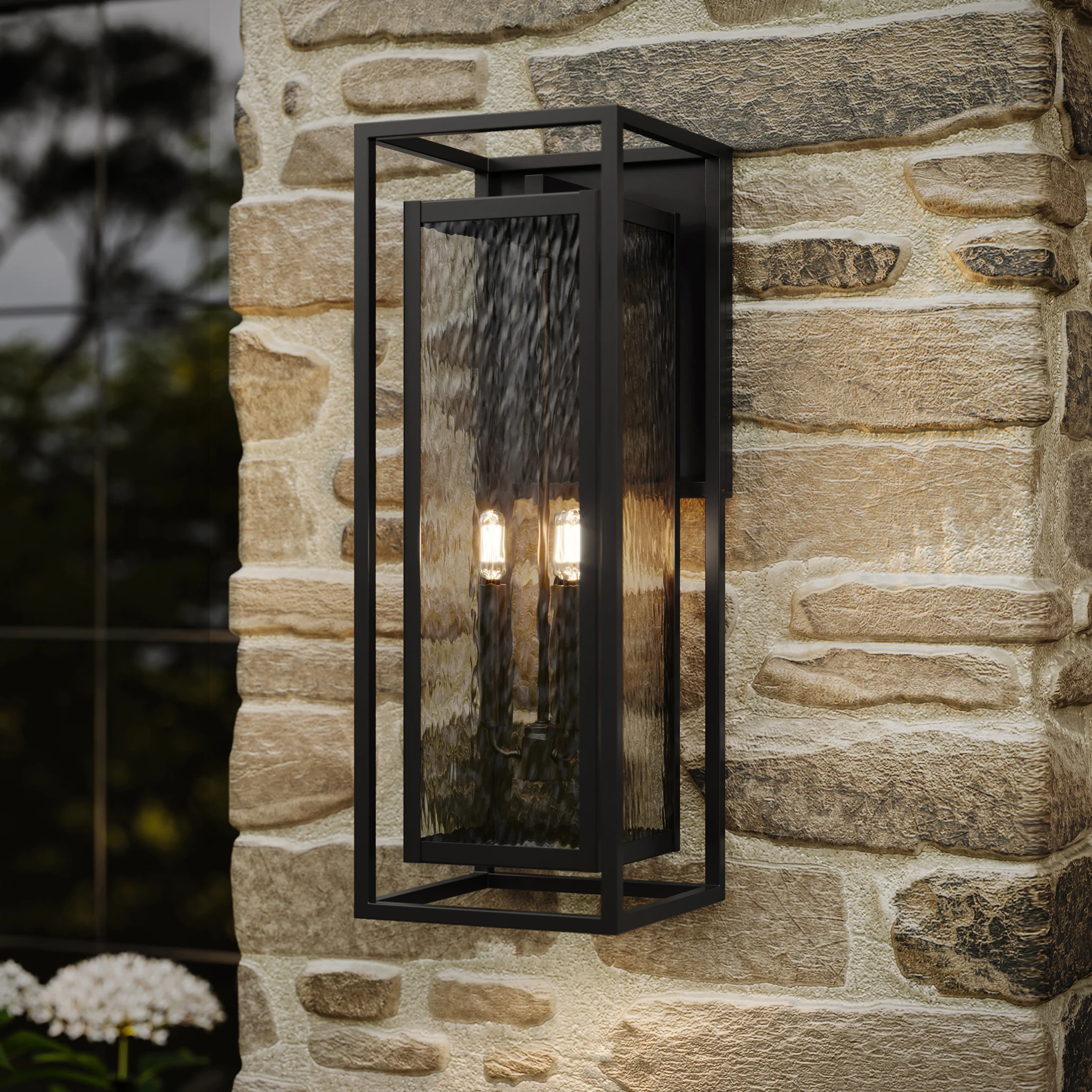 Shaw 25 inch 1 Light Outdoor Wall Light with Clear Glass - Image 9