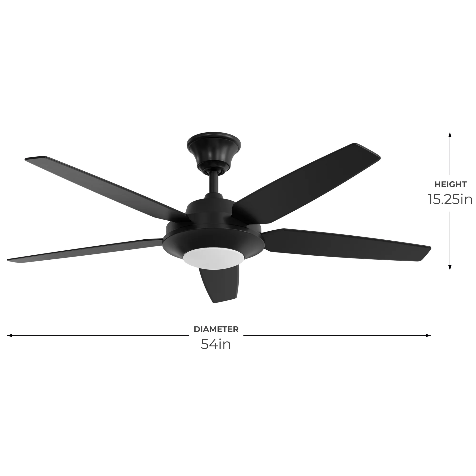 Signature Plus II Collection 54" LED Five Blade Fan - Image 3