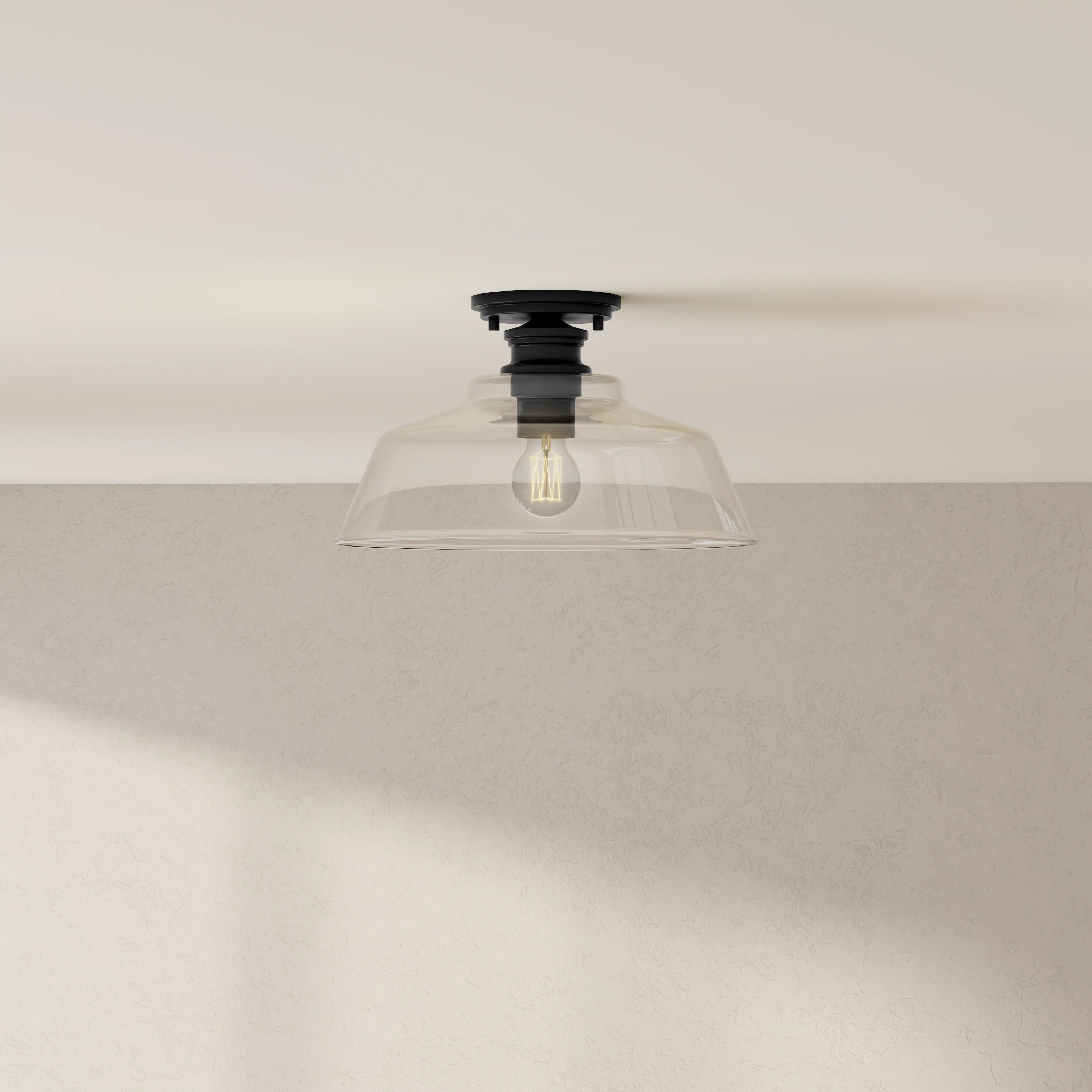 Singleton Collection One-Light 14" Medium Semi-Flush Mount Light - Image 2