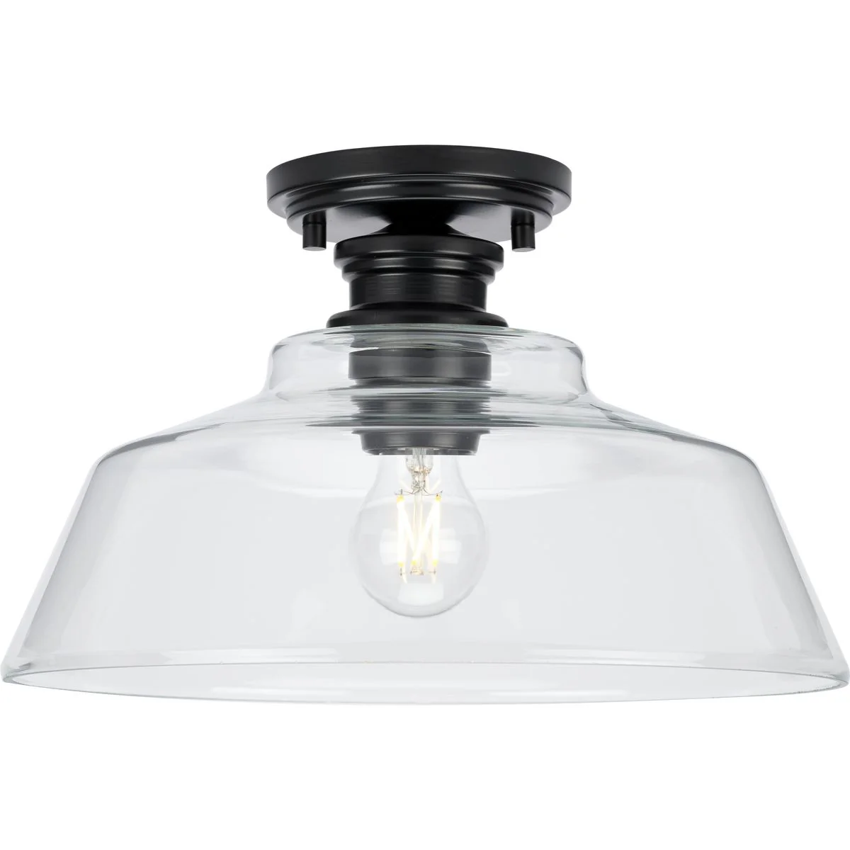 Singleton Collection One-Light 14" Medium Semi-Flush Mount Light - Image 3