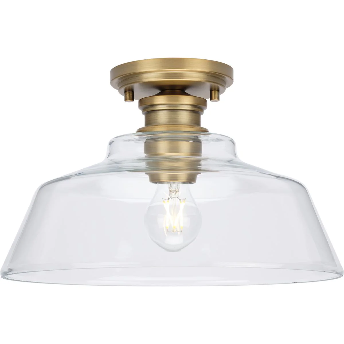 Singleton Collection One-Light 14" Medium Semi-Flush Mount Light - Image 4