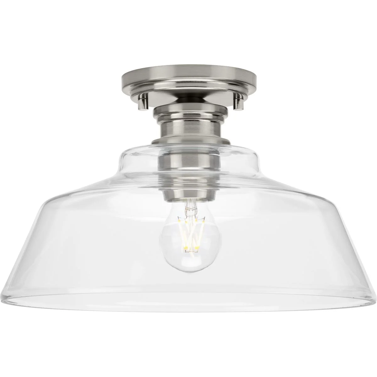 Singleton Collection One-Light 14" Medium Semi-Flush Mount Light - Image 5