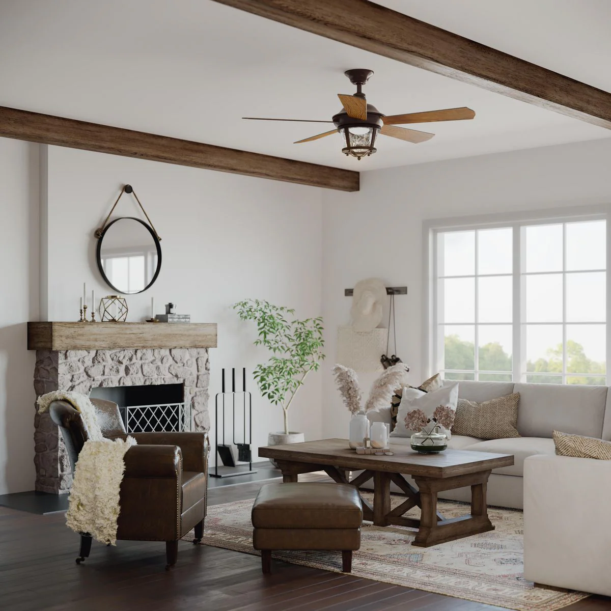 Smyrna Collection Indoor/Outdoor 52" Five Blade Ceiling Fan - Image 6