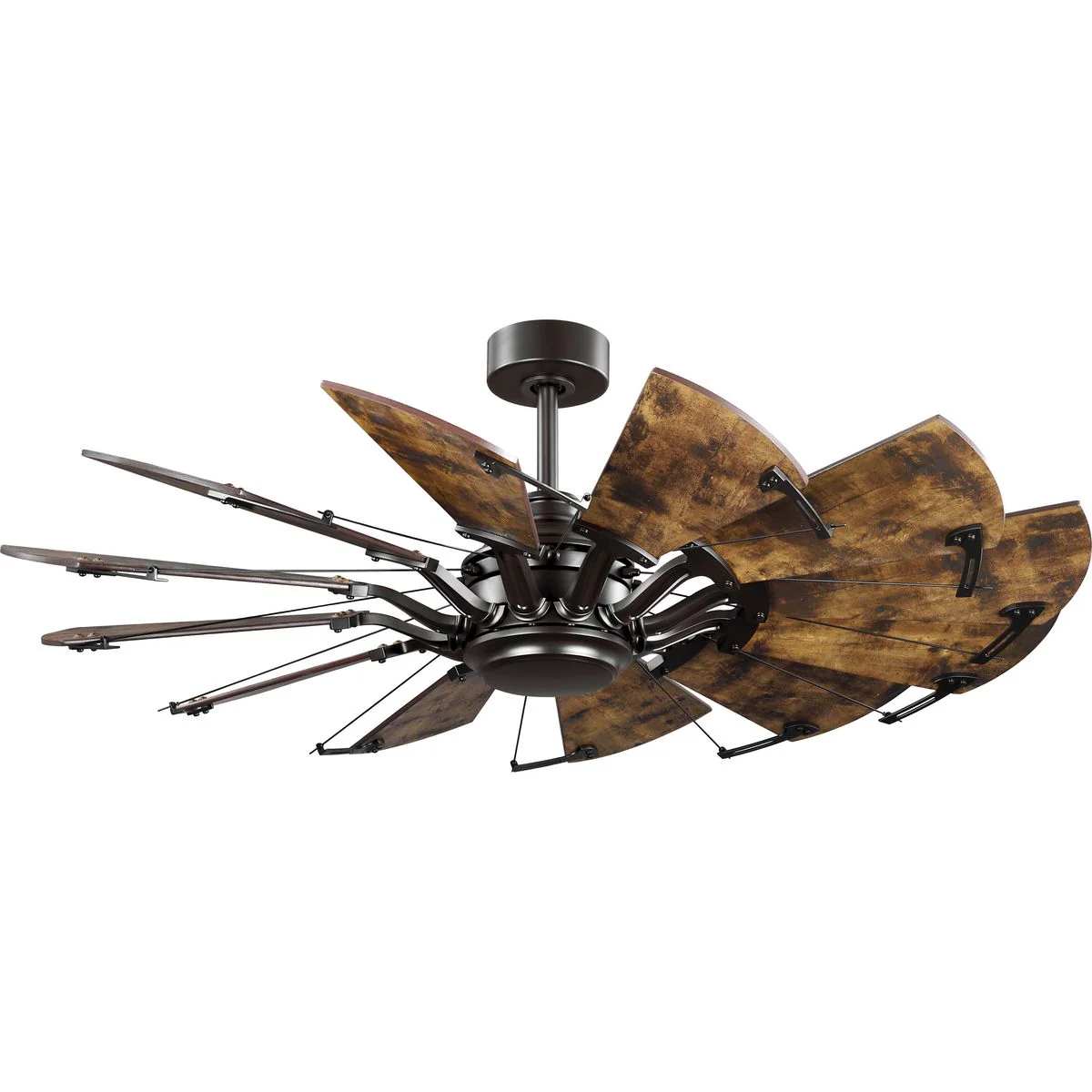 Springer Collection 52-Inch 12-Blade DC Motor Windmill Ceiling Fan