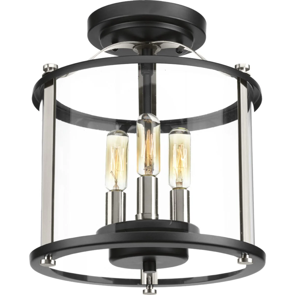 Squire Collection Three-Light Semi-Flush Convertible - Image 2
