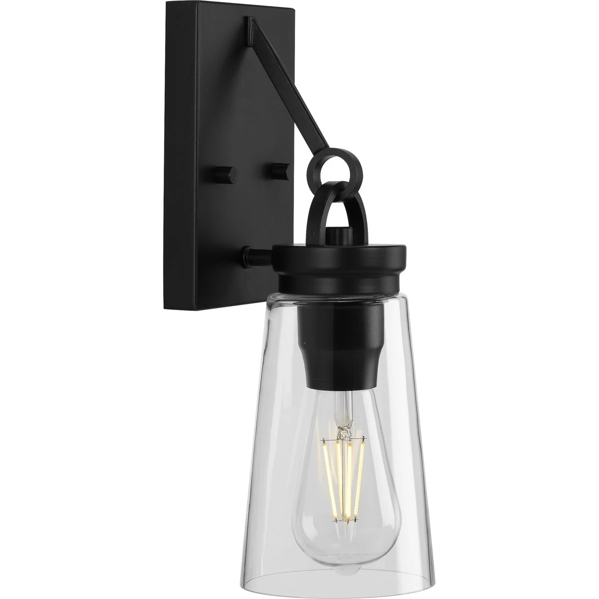 Stockbrace Collection One-Light Clear Glass Wall Light - Image 3