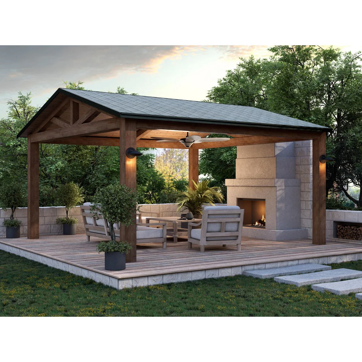 Strata Collection LED Outdoor Wall Lantern - Image 8