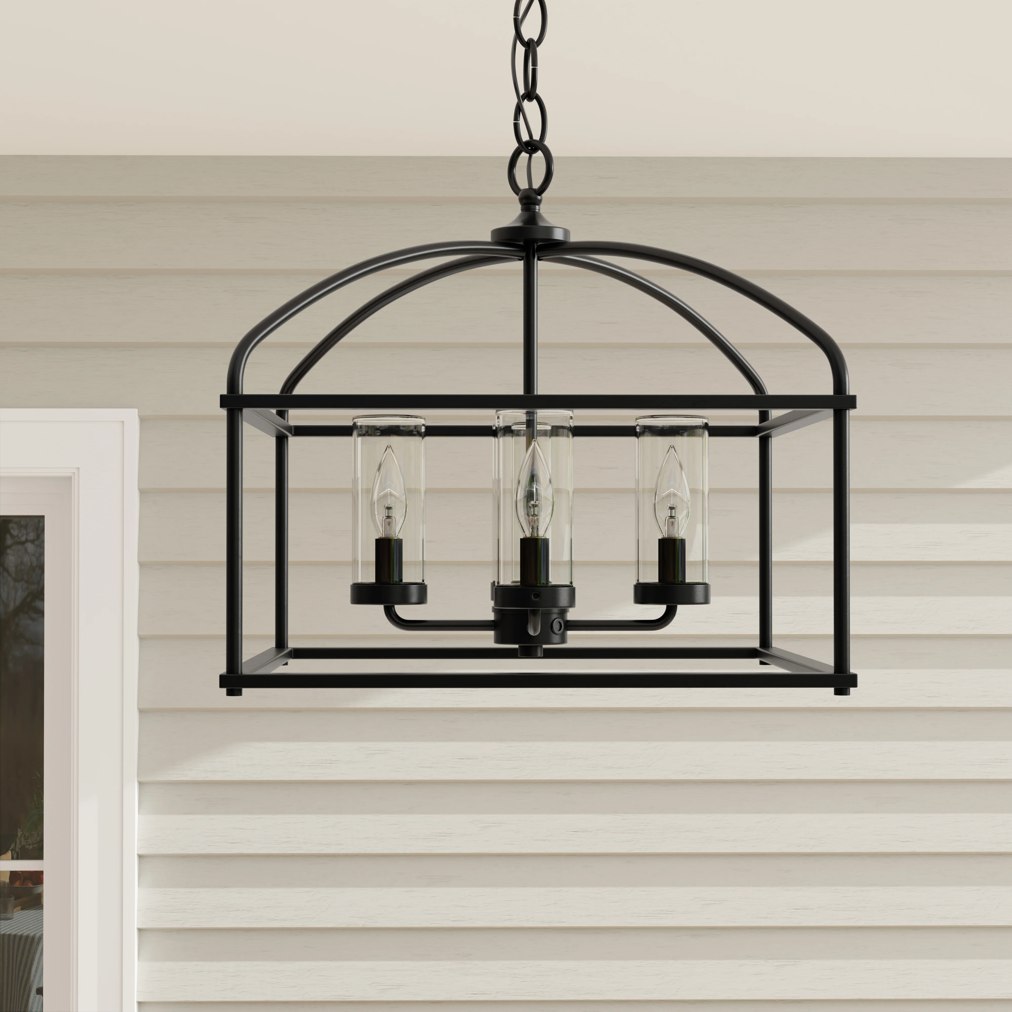 Swansea Collection Four-Light 18" Outdoor Chandelier