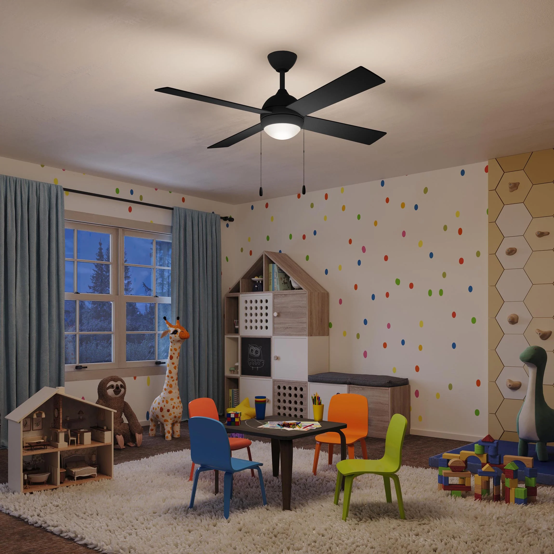 Tavo Collection 52-in. Four-Blade LED Modern Ceiling Fan - Image 18