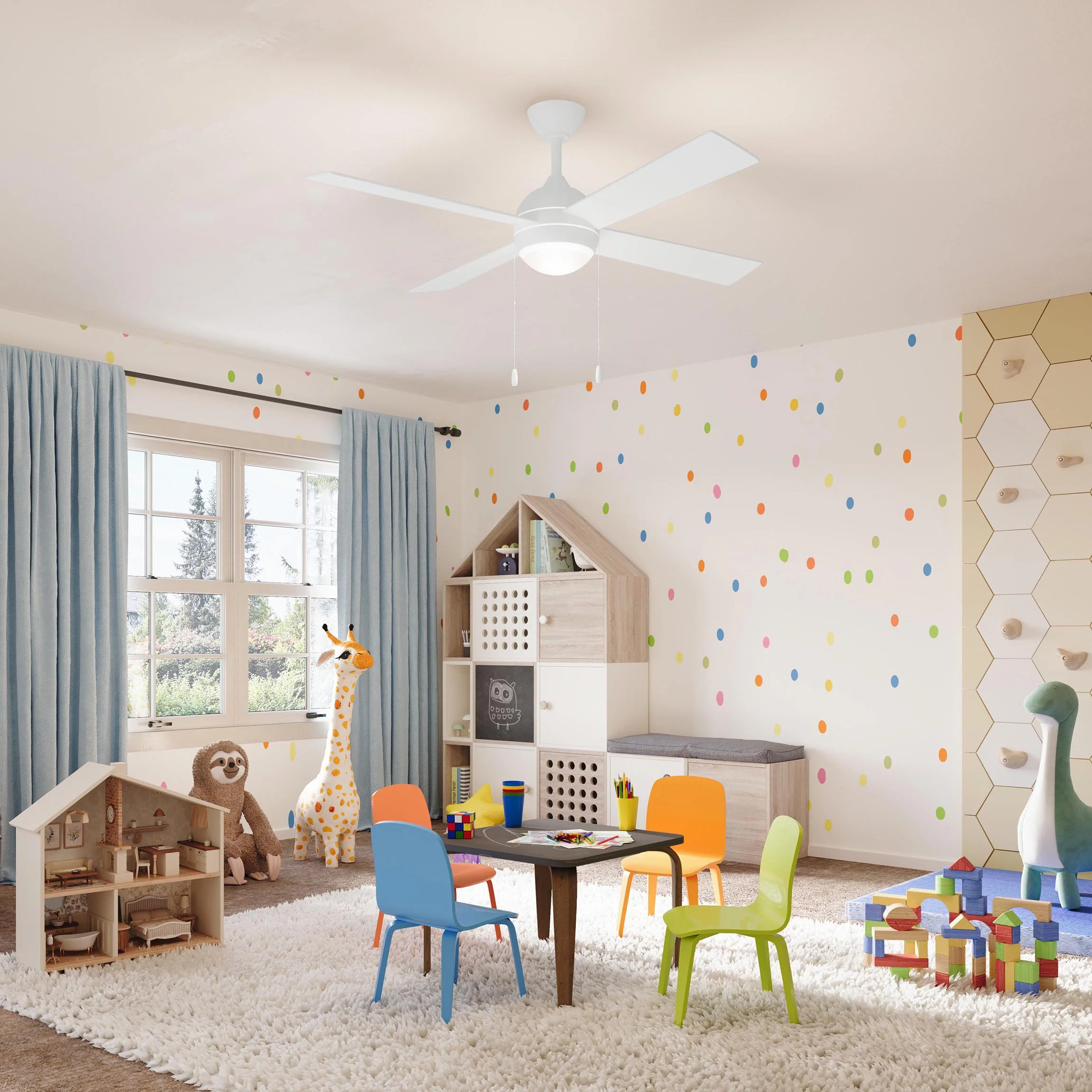 Tavo Collection 52-in. Four-Blade LED Modern Ceiling Fan - Image 30