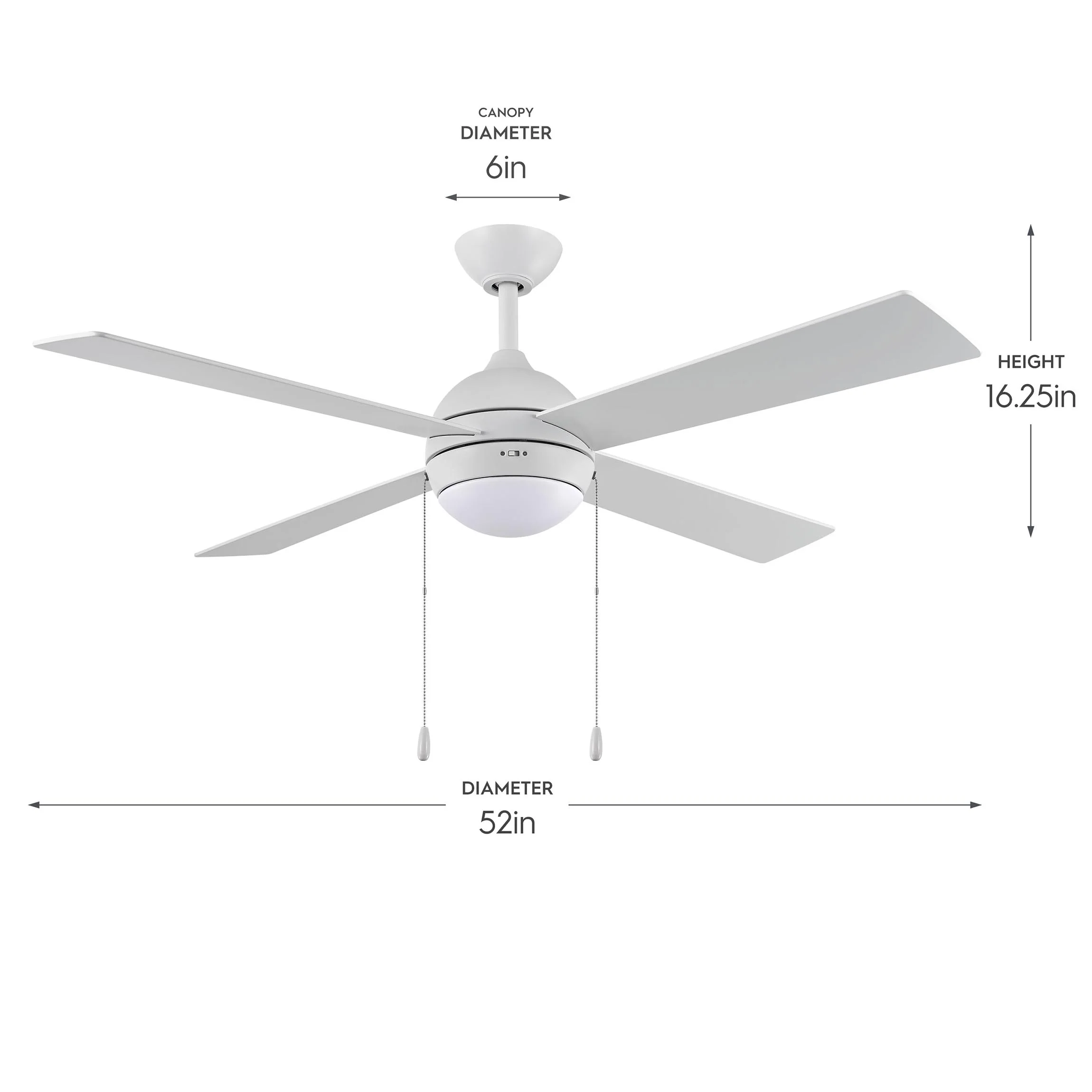 Tavo Collection 52-in. Four-Blade LED Modern Ceiling Fan - Image 34