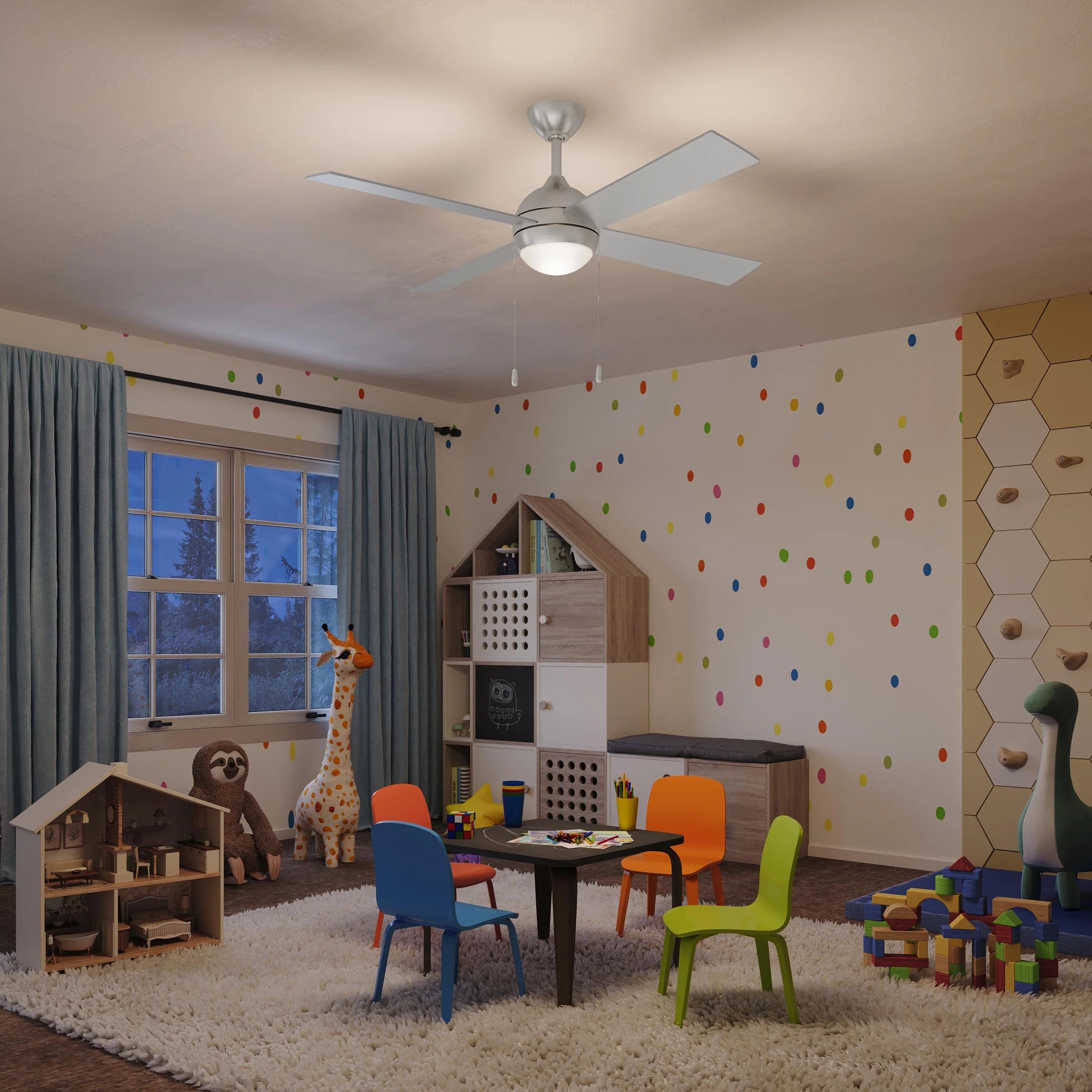 Tavo Collection 52-in. Four-Blade LED Modern Ceiling Fan - Image 5