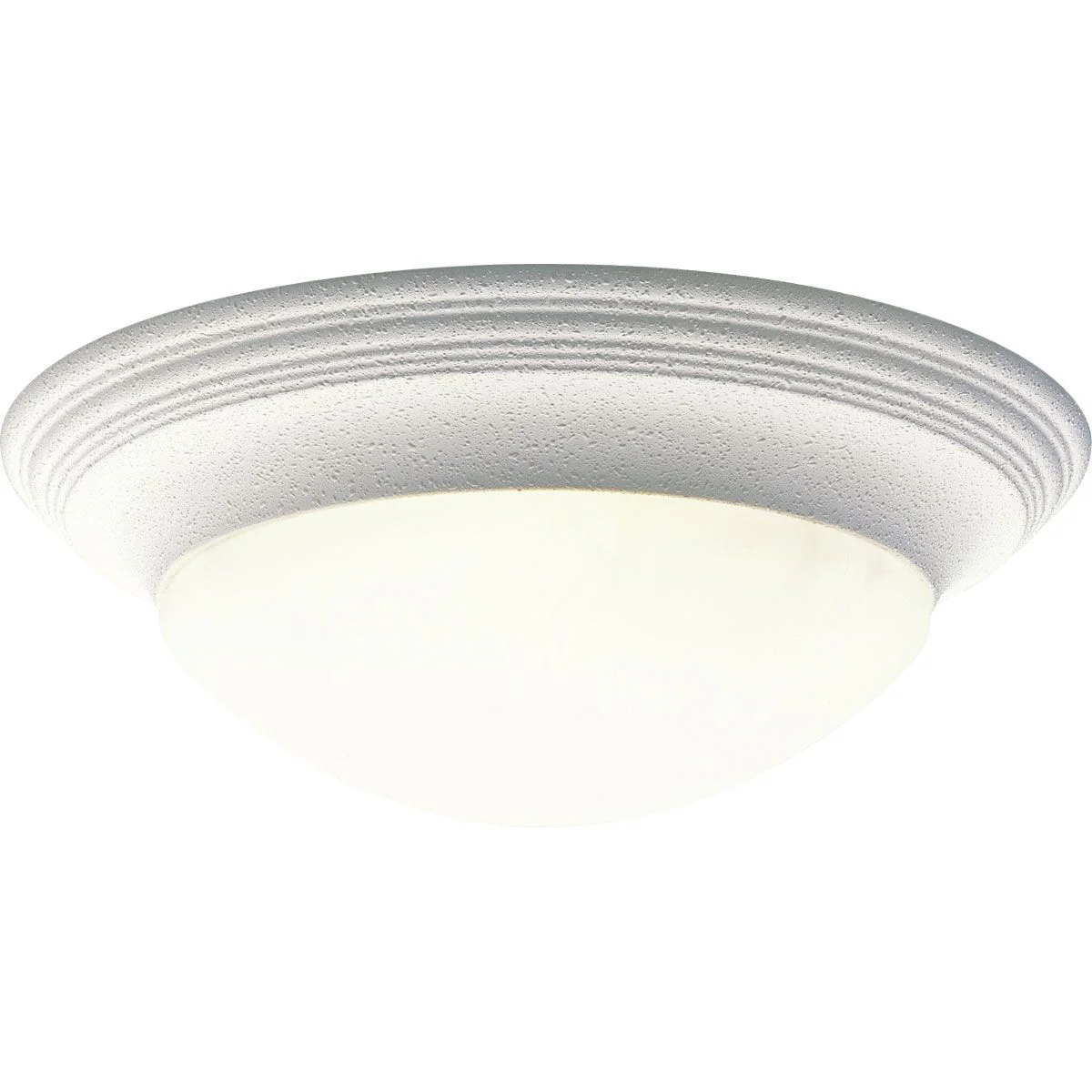 Three-Light Alabaster Glass 16-5/8" Close-to-Ceiling