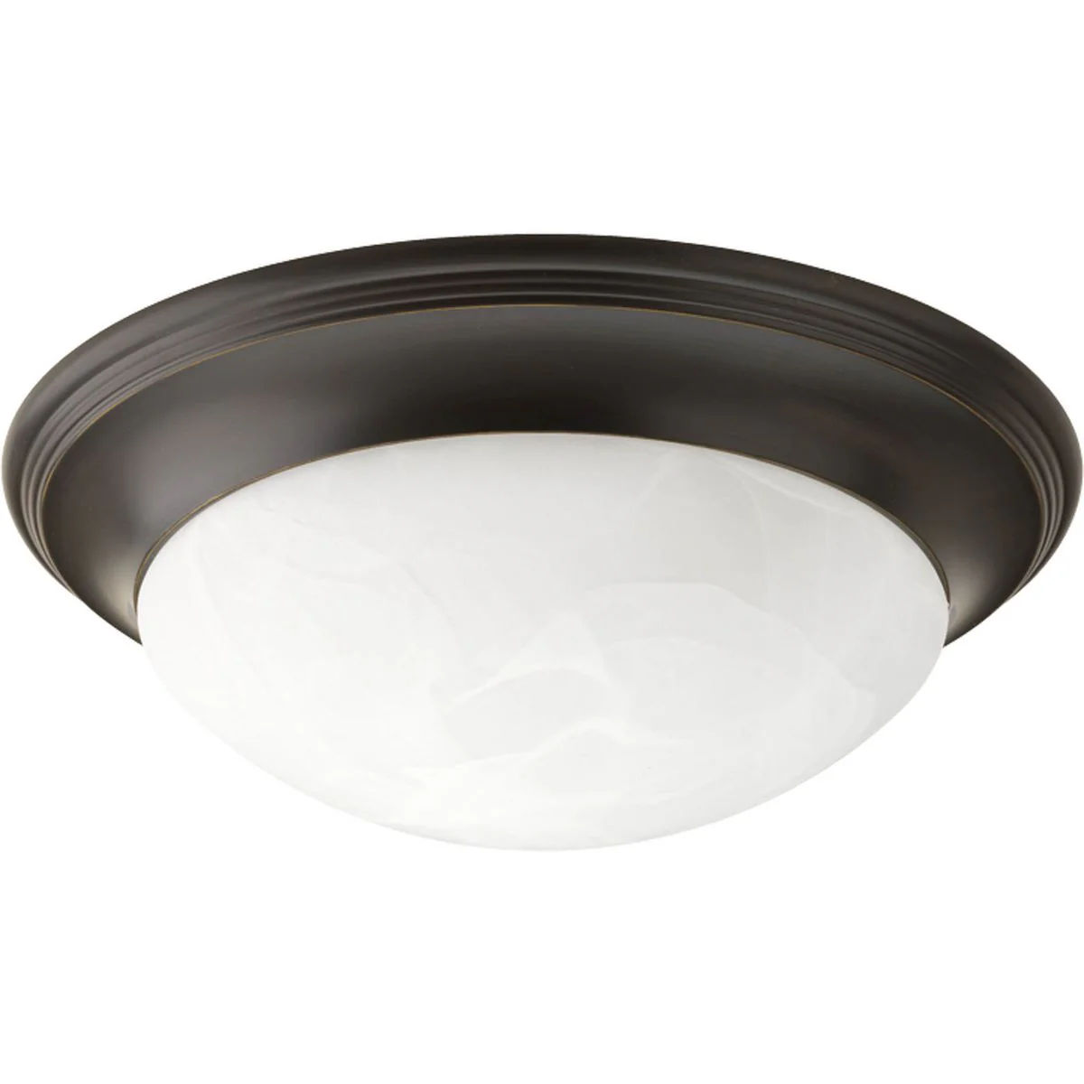 Three-Light Alabaster Glass 16-5/8" Close-to-Ceiling - Image 3
