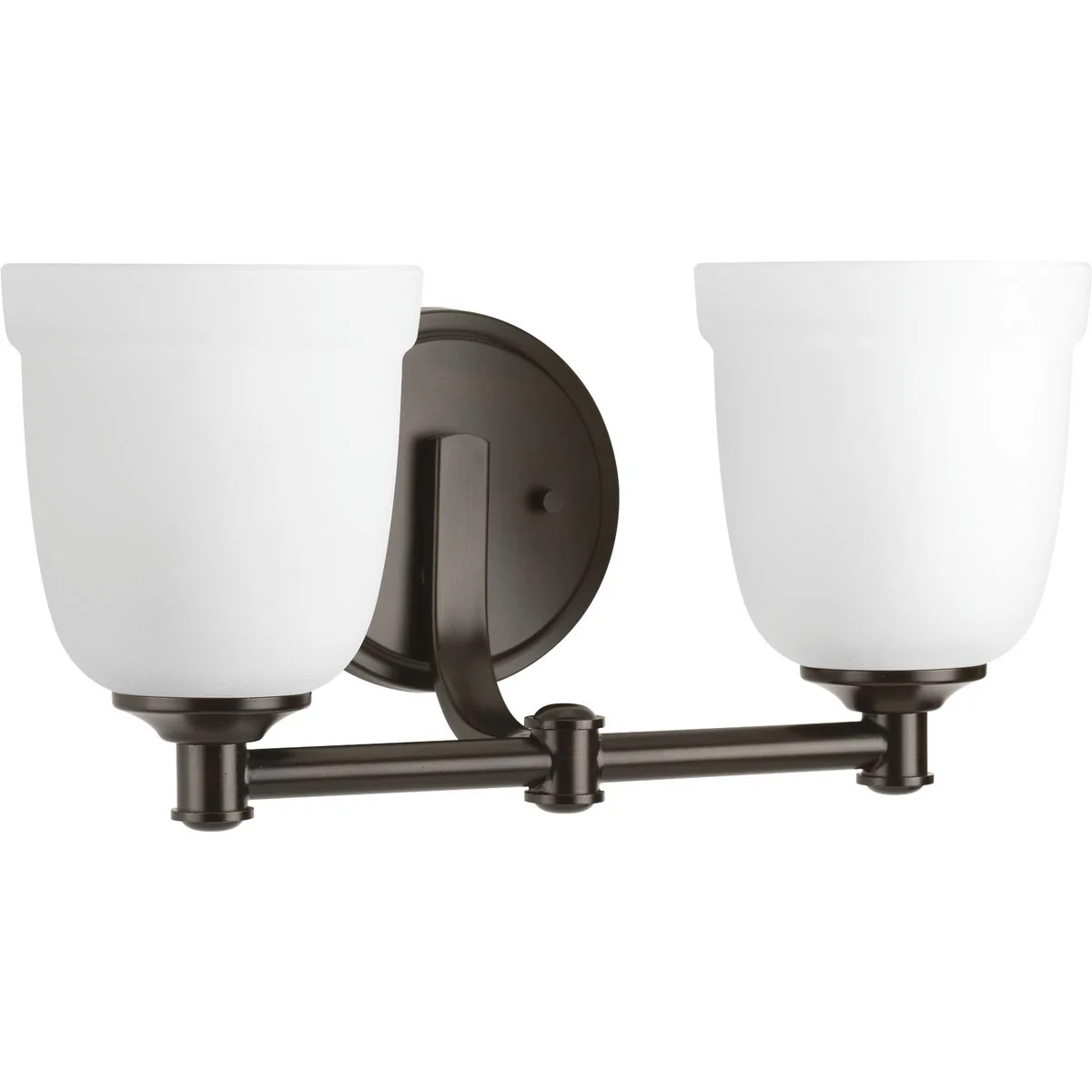 Topsail Collection Two-Light Etched Parchment Glass Bath Vanity Light