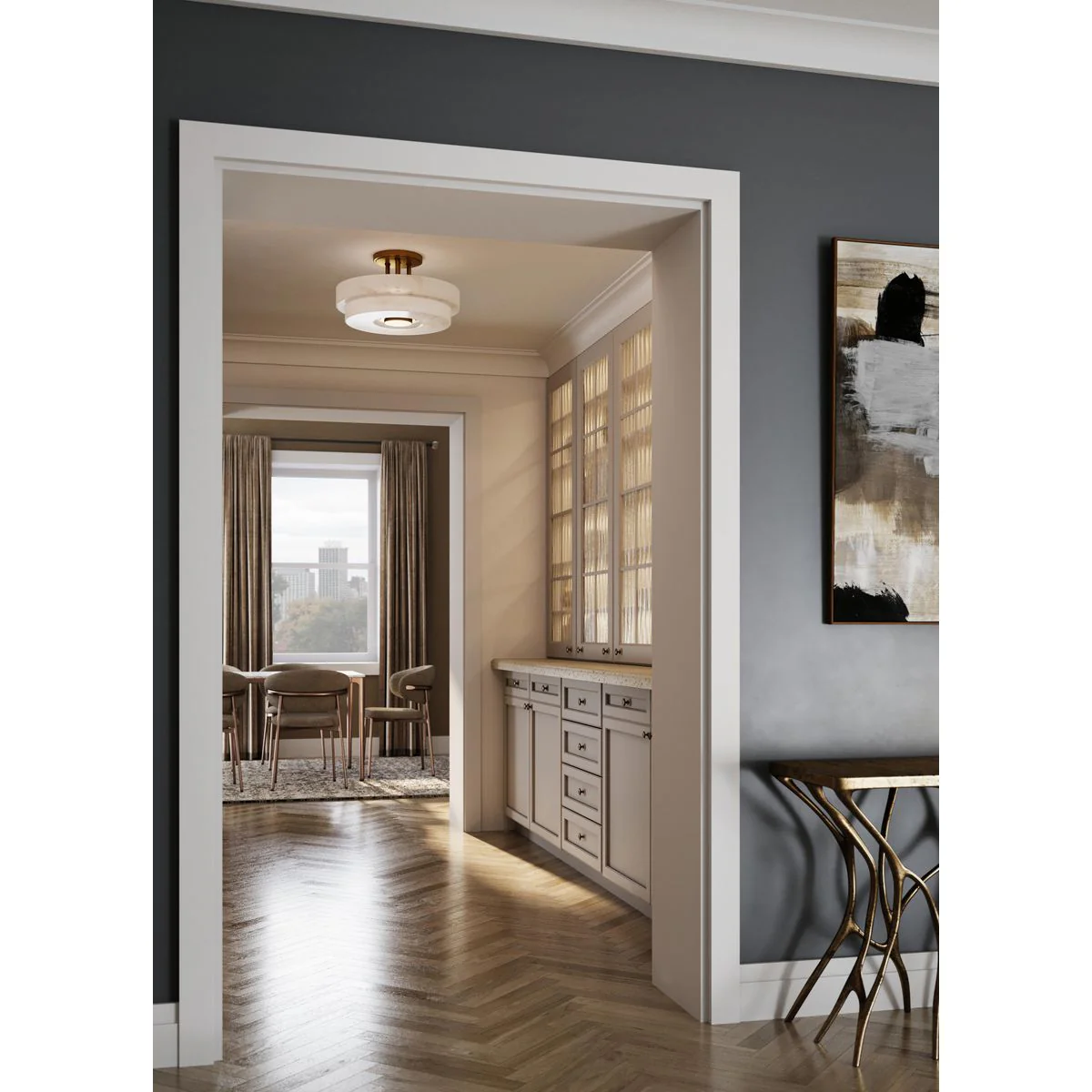 Tosca Collection Three-Light Semi-Flush Mount Light - Image 5