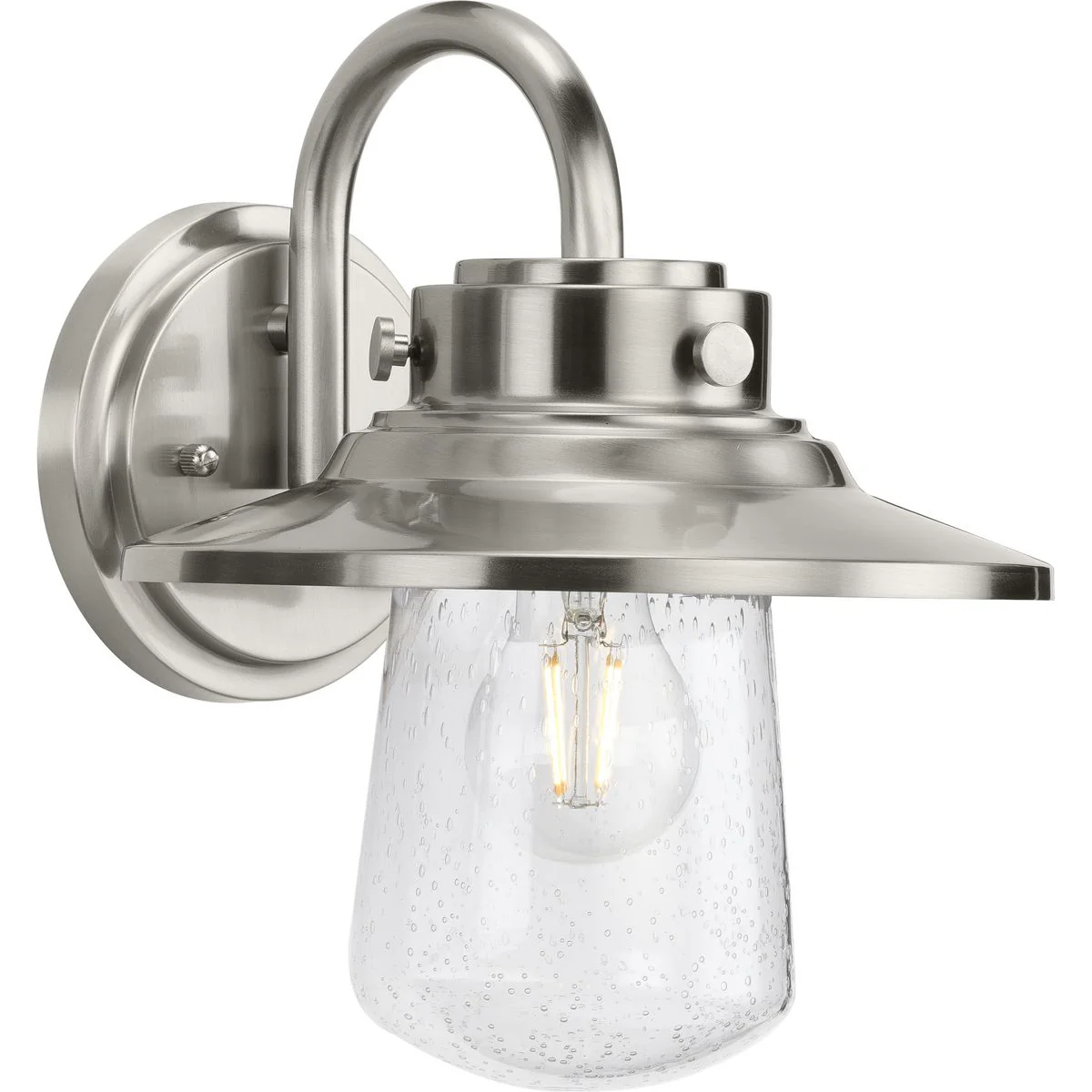 Tremont Collection One-Light Clear Seeded Glass Medium Outdoor Wall Lantern